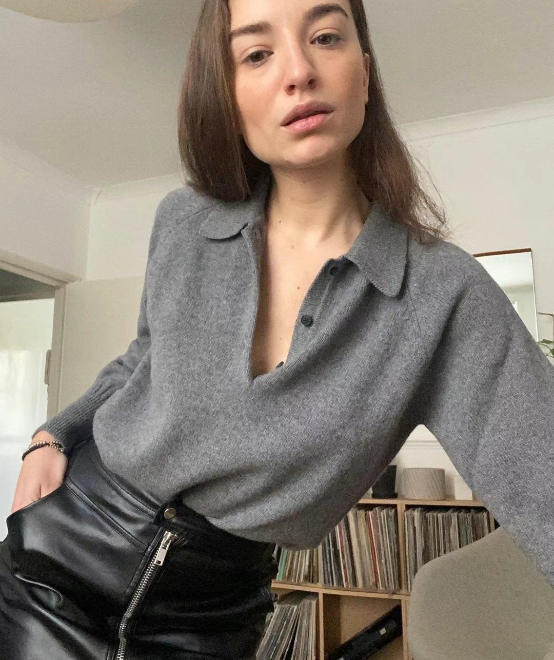Sold out 12PO No.7 Minimalist | Merino + Cashmere Polo neck sweater