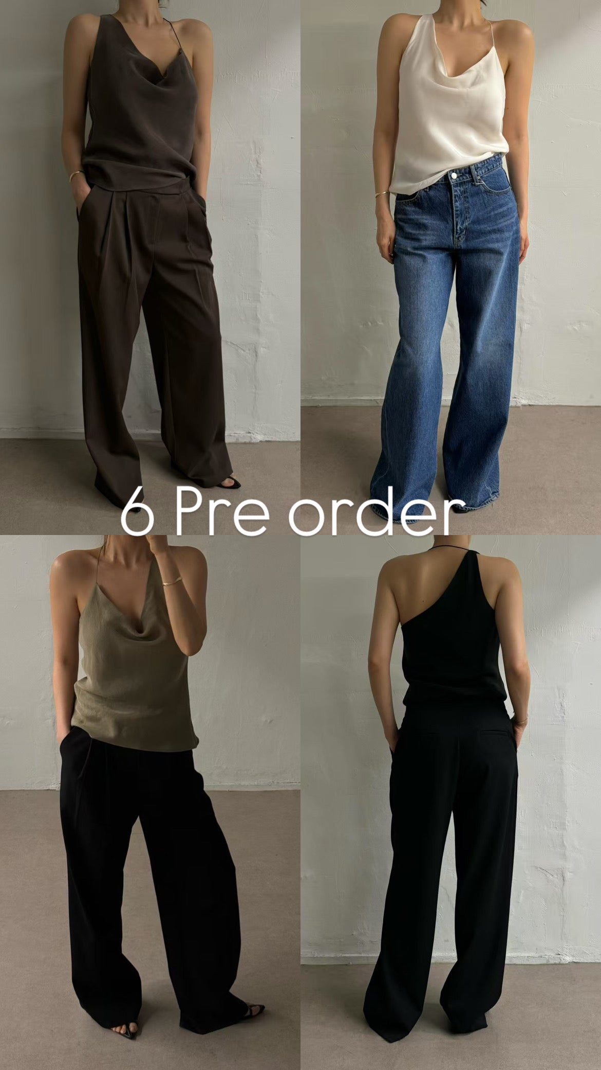 6PO Classy outfit｜06250112 Satin camisole