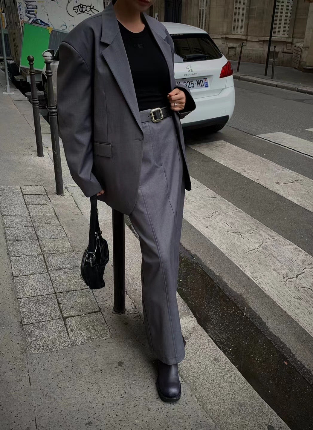 Sold out 立秋PO No.23 歐美街拍大熱 Boxy fit oversized blazer