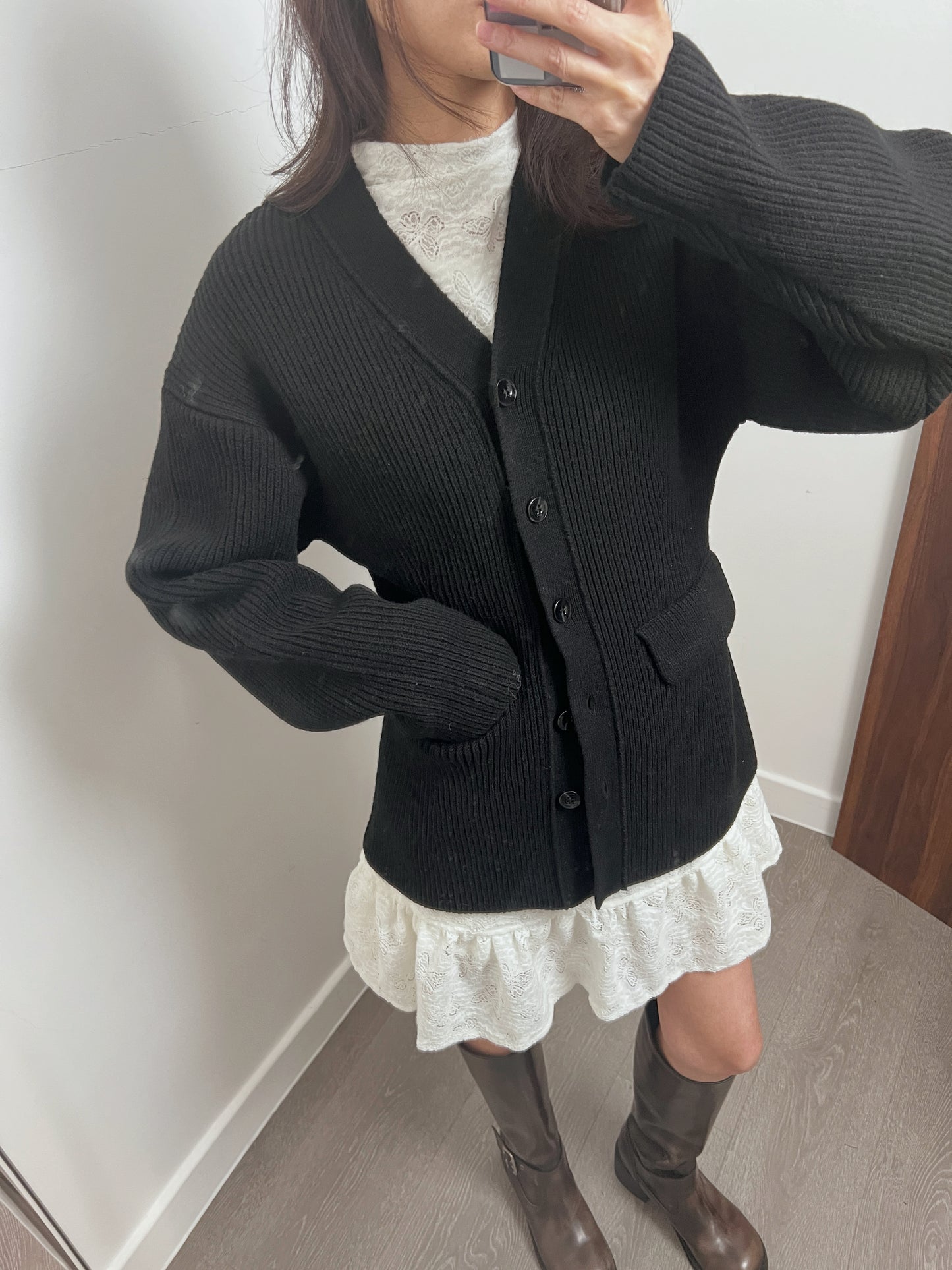 JanPO New Year’s Capsule  |  0125013 Ruffled lace dress (無內裡布）