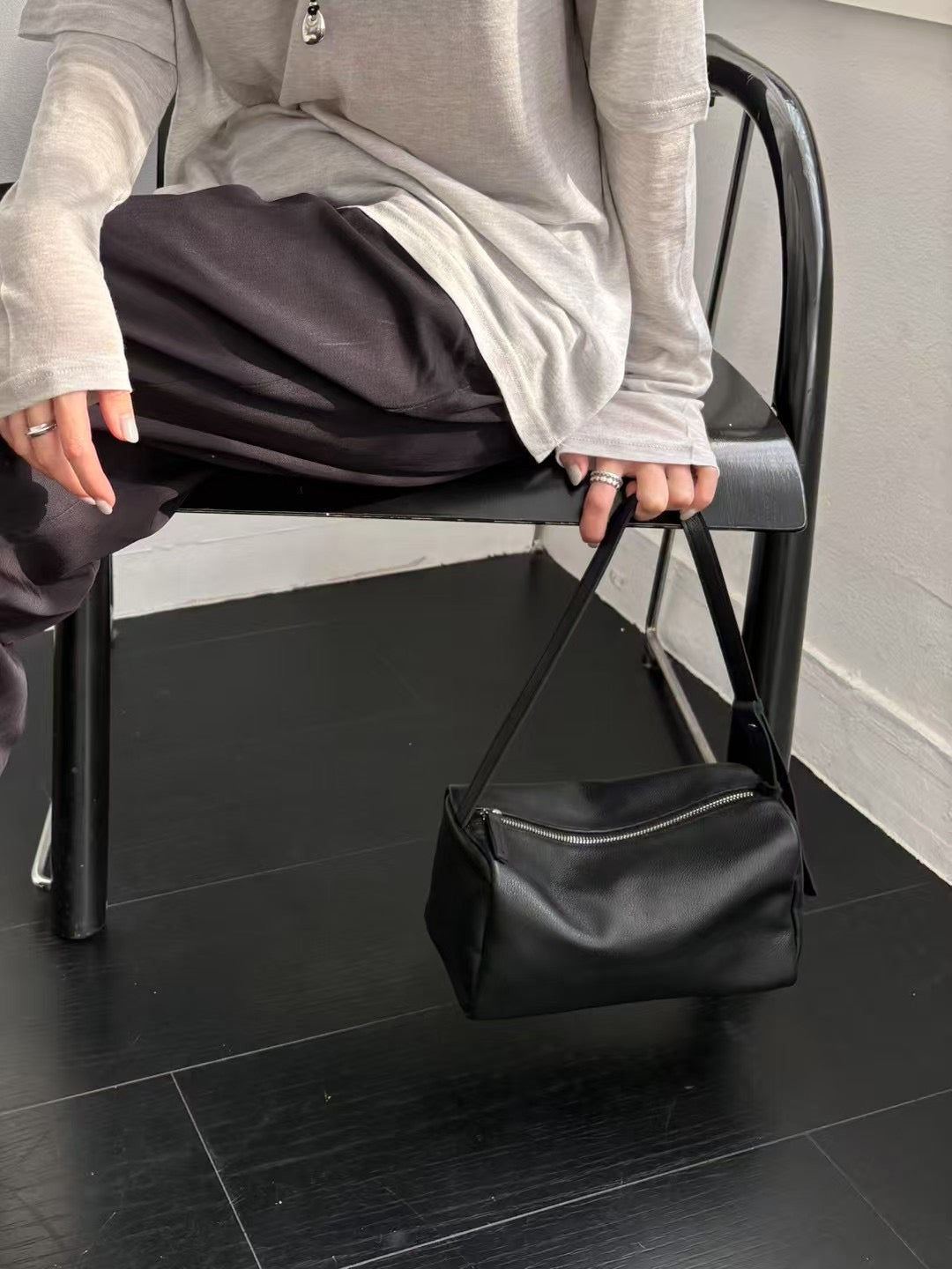 4PO|  BAG007   leather Pillow bag