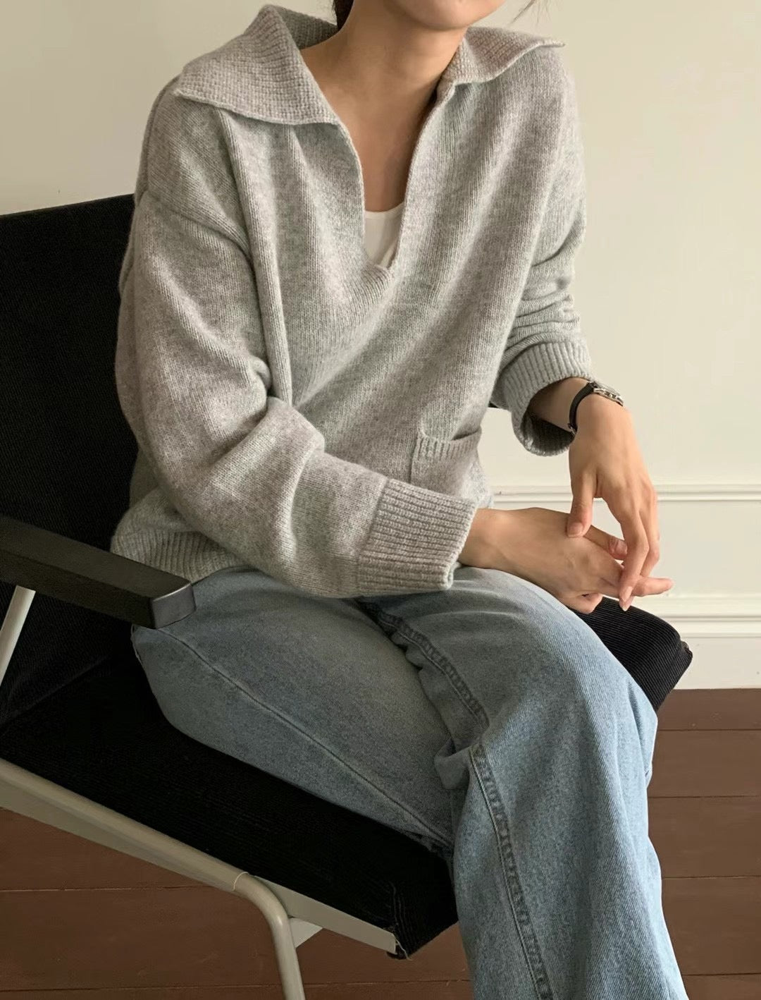 Sold out 1月PO No.18 高質系列| Khaite style Classy V neck Sweater