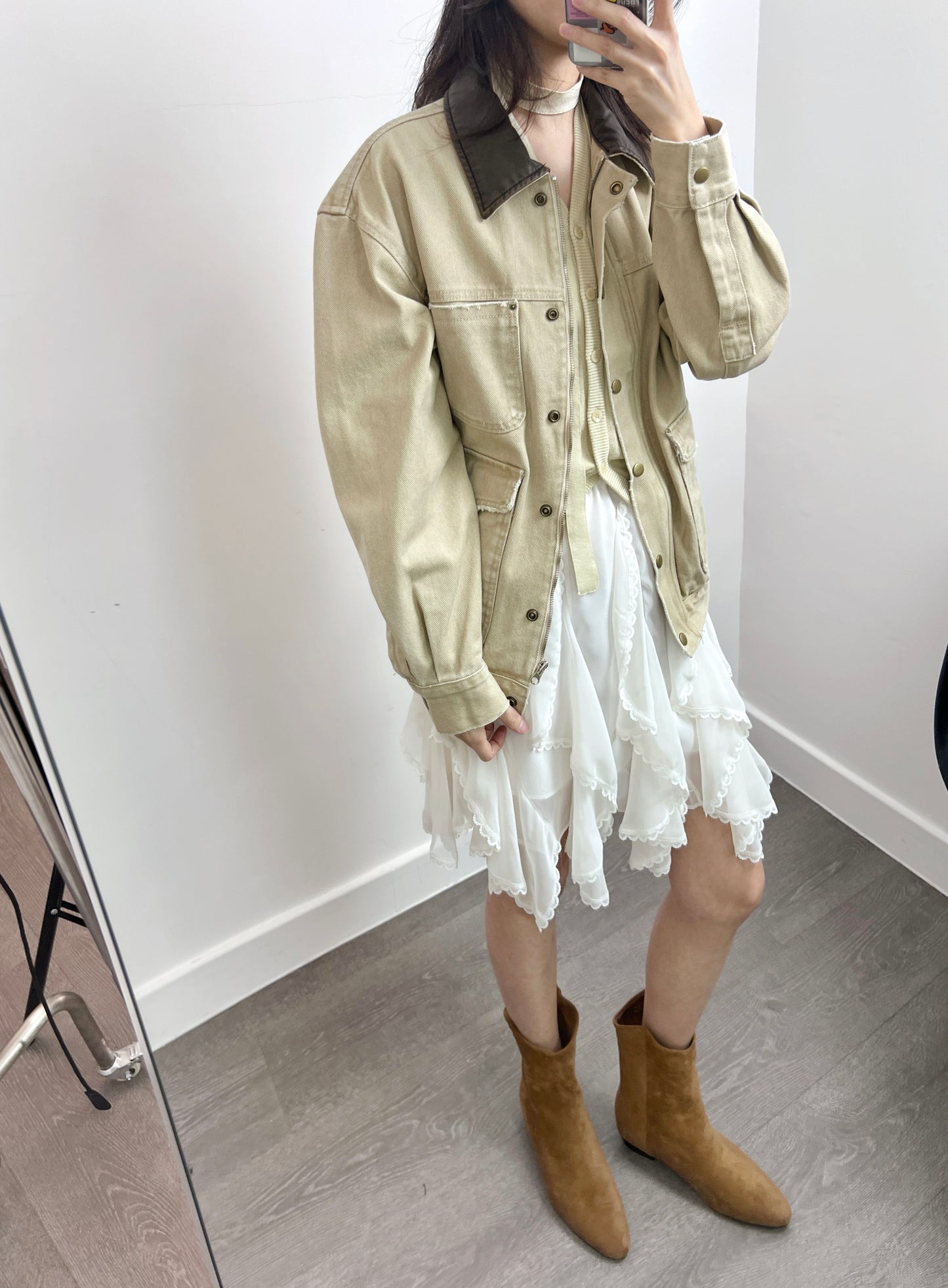 4PO｜0425053 配搭必備 /Knitted vest cardigan ( with tie)