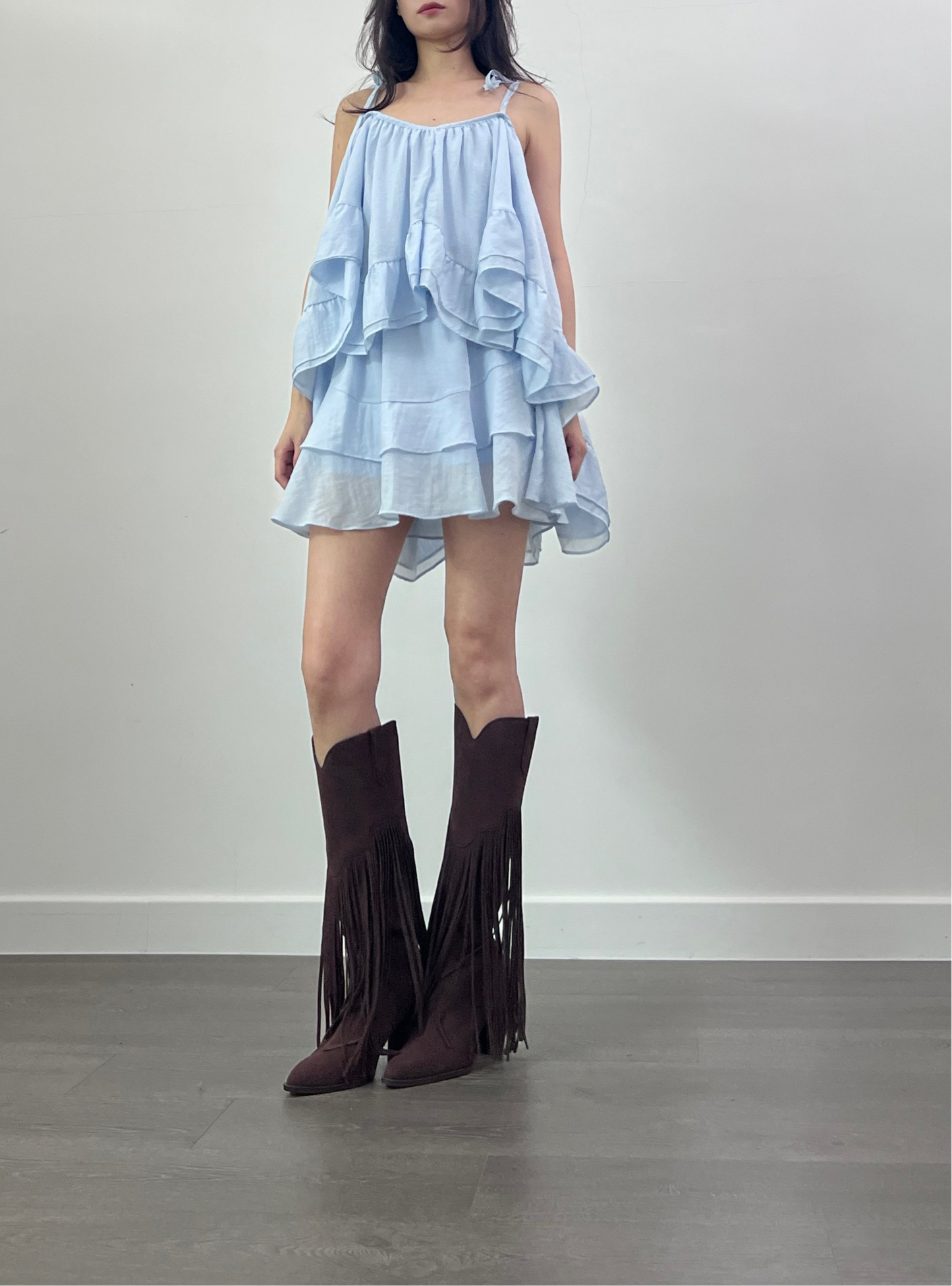 8PO | SH0061 流蘇長boots (8cm）