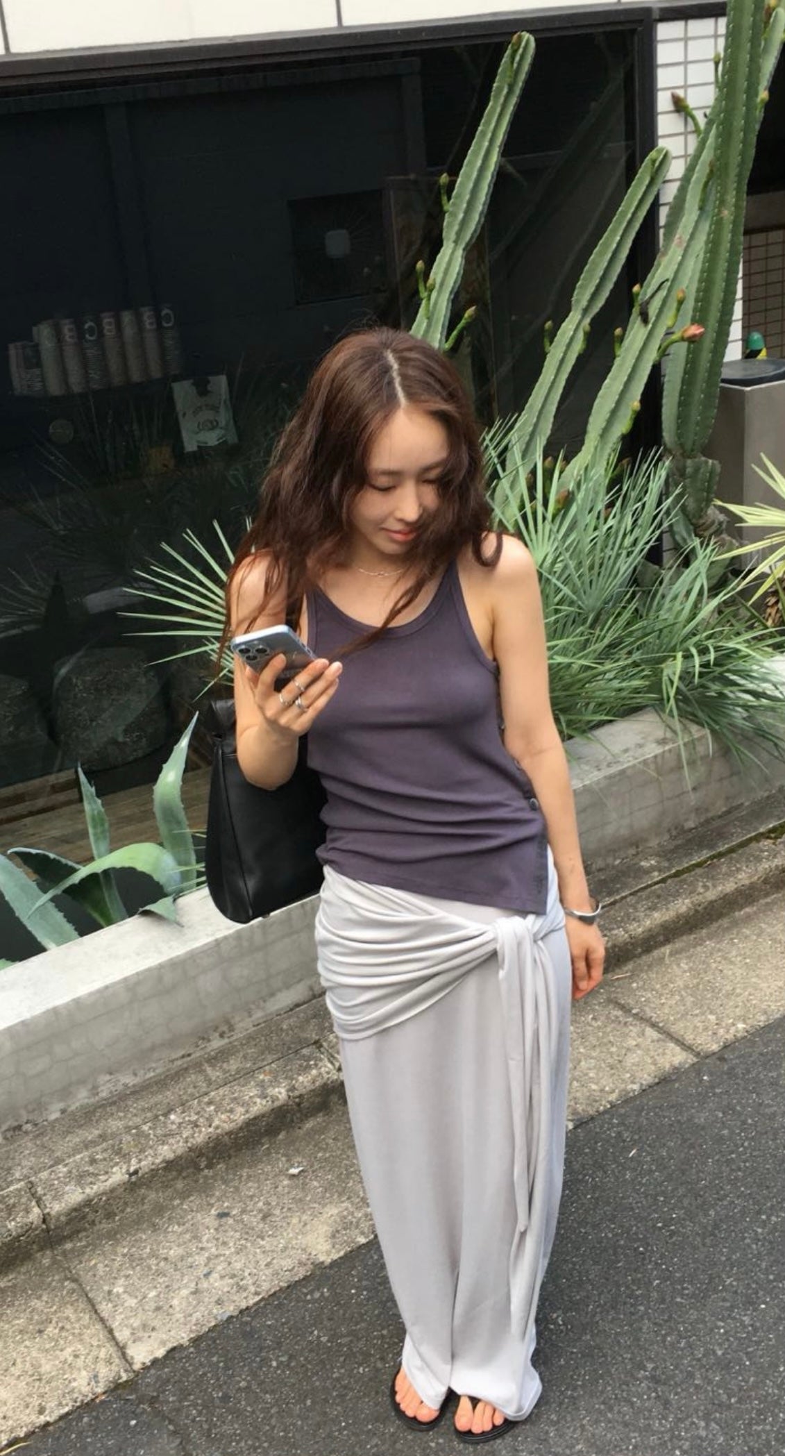 7PO 流行款 | 07250148 綁腰彈性長裙 （韓國8月初休假貨期會延遲）