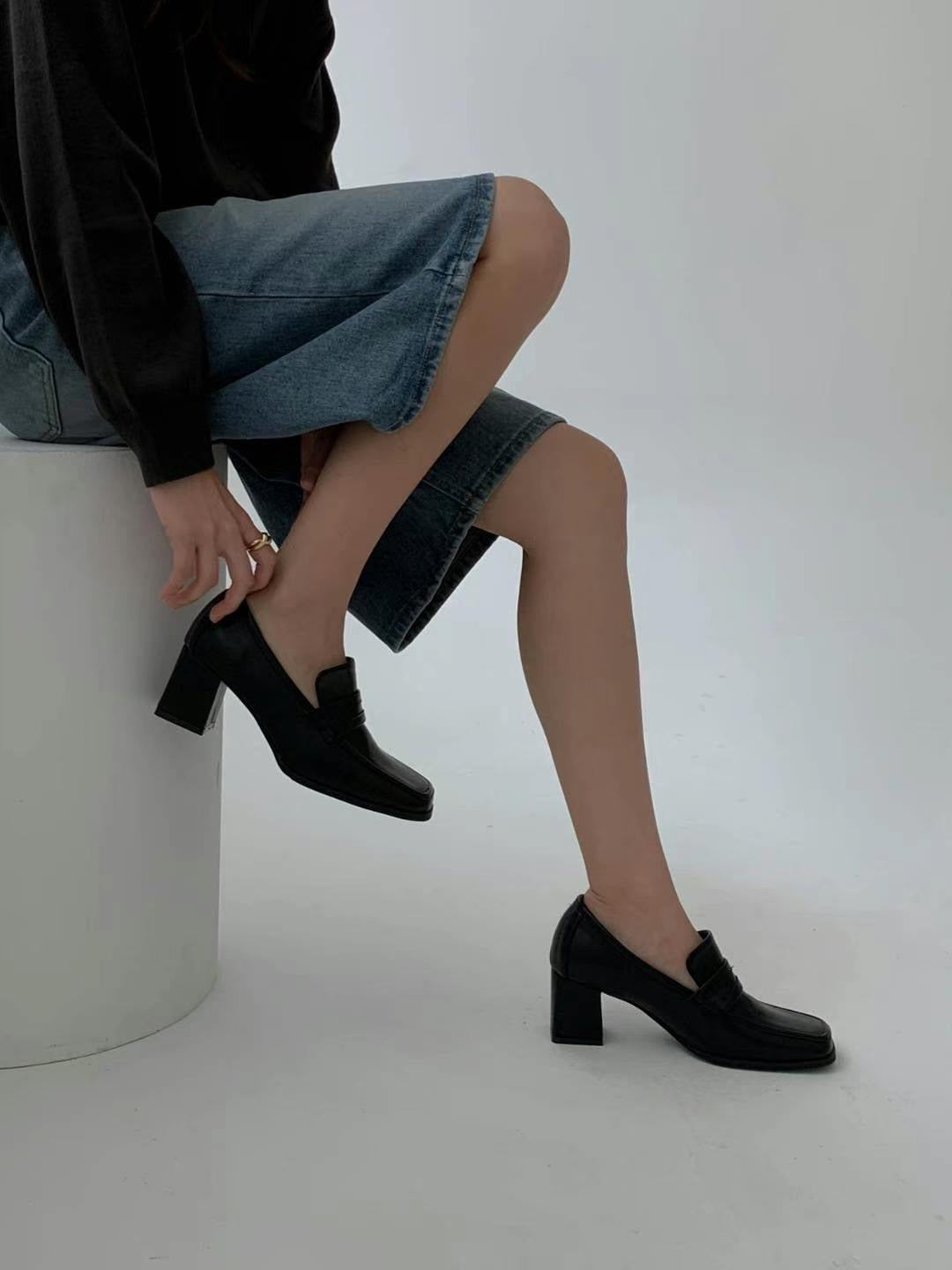 8PO  Square toe pumps(6cm)|  SH0022