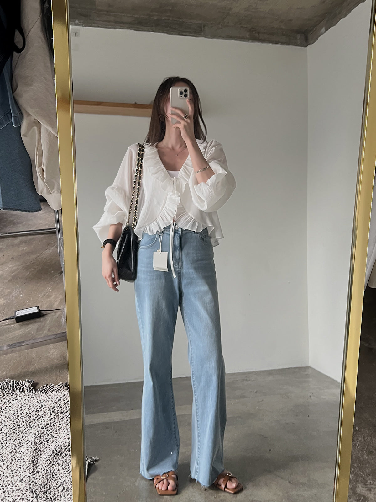 4PO ｜0425061 復活款漂亮遮手臂/Ruffled blouse