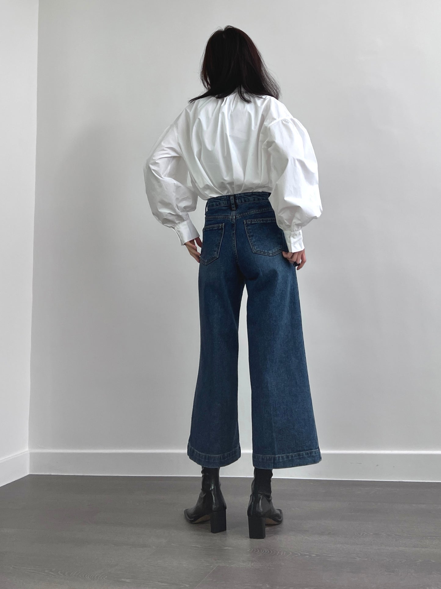 Sold out 1月PO No.7 梨型友好款｜8分超高腰直筒牛仔褲