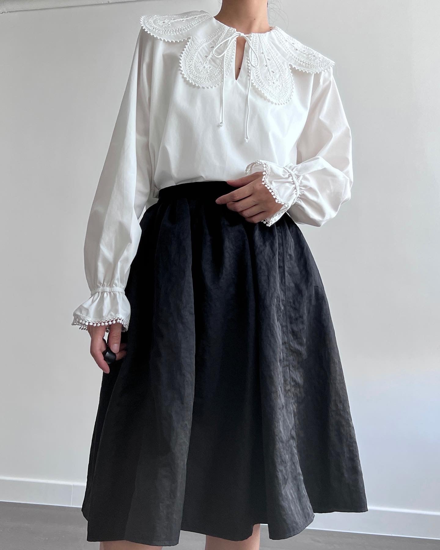 12PO 熱賣復活上架| 1224149 Lace Collar blouses