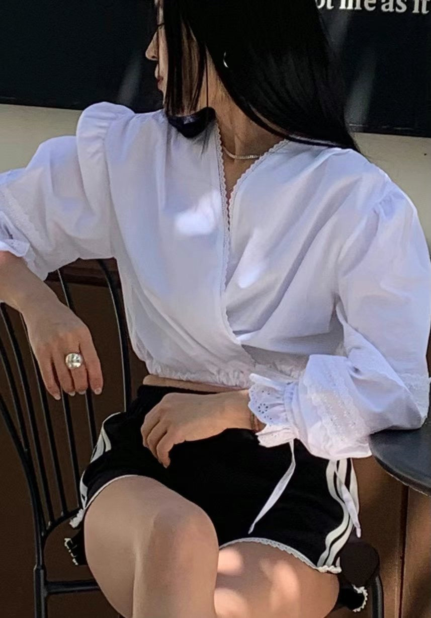 SoftAttire| 6PO No.6 Ava wrap blouse