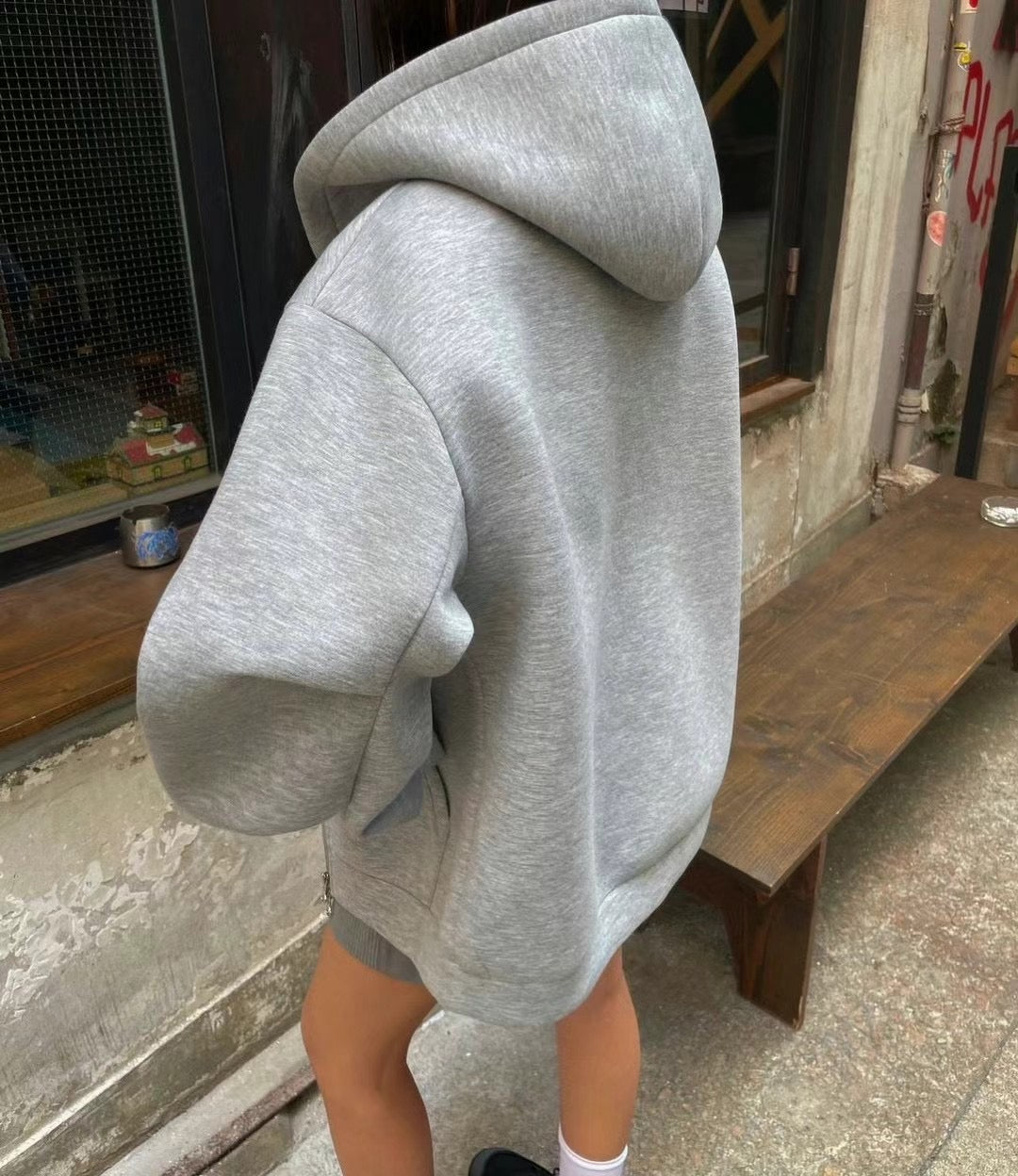 4PO ｜0425063 自留款/雙拉鏈挺身 Boyfriend Hoodie
