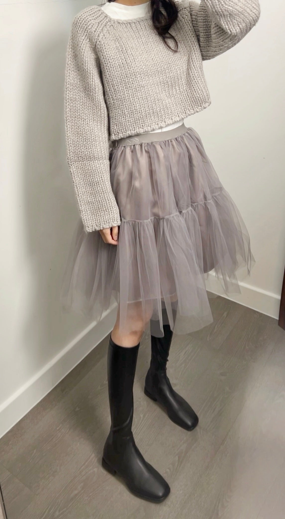 2PO 自留款|  0225016 TuTu midi skirt