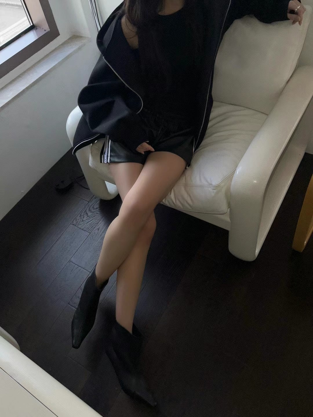 4PO ｜0425063 自留款/雙拉鏈挺身 Boyfriend Hoodie