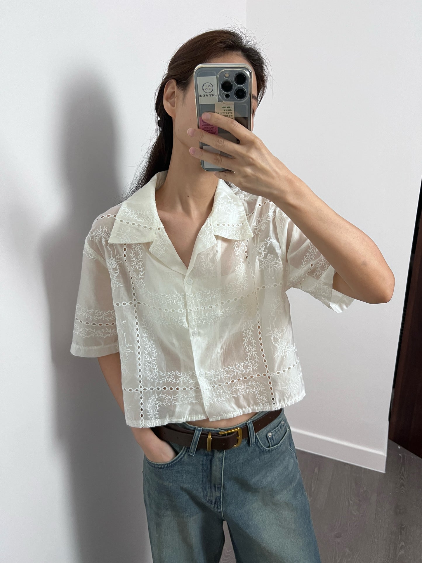 Sold out 7PO 自留款| No.6 Elsa lace cropped blouse