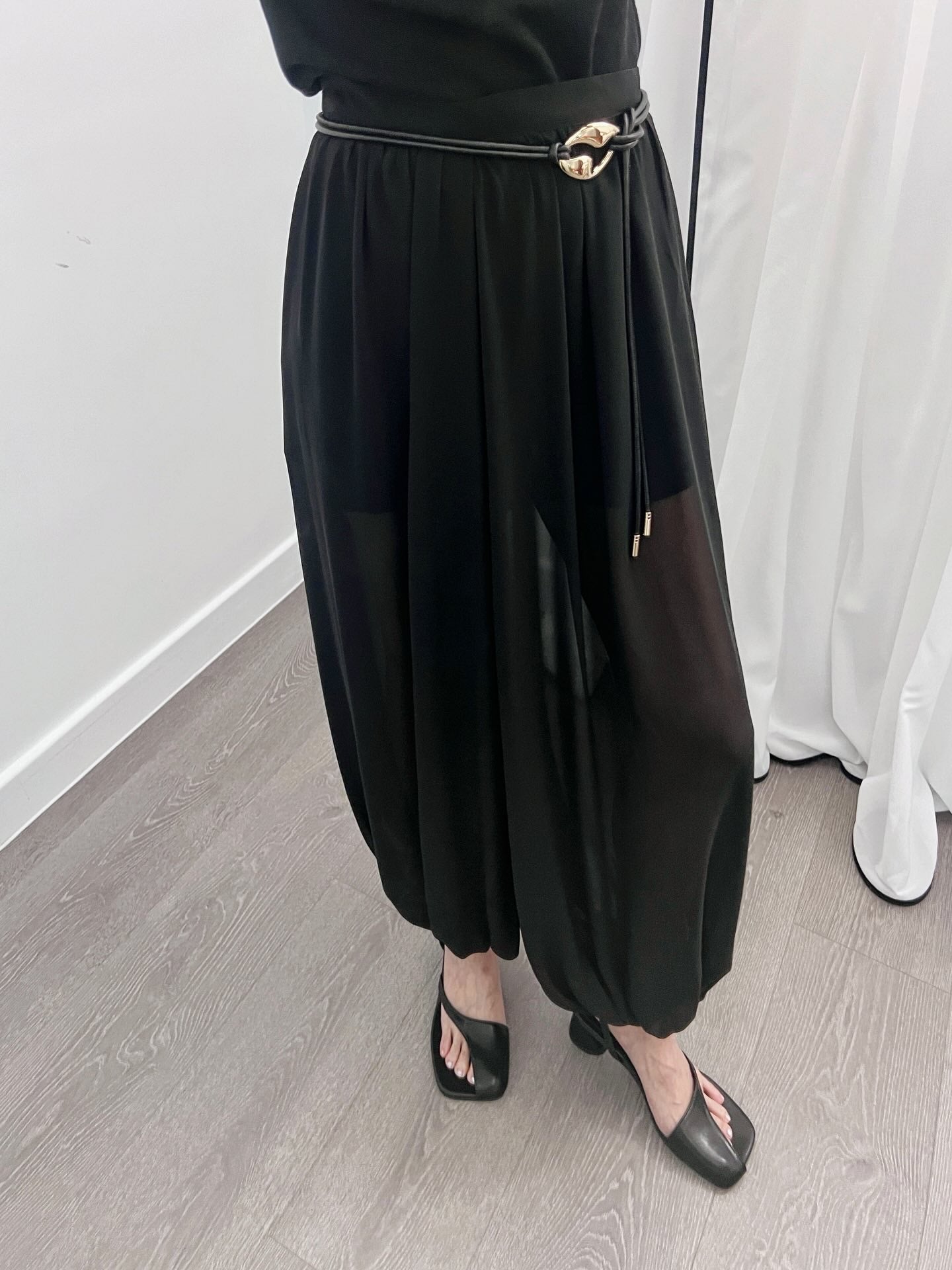 6PO 25Trend ｜06250111 Chiffon Aladdin pants
