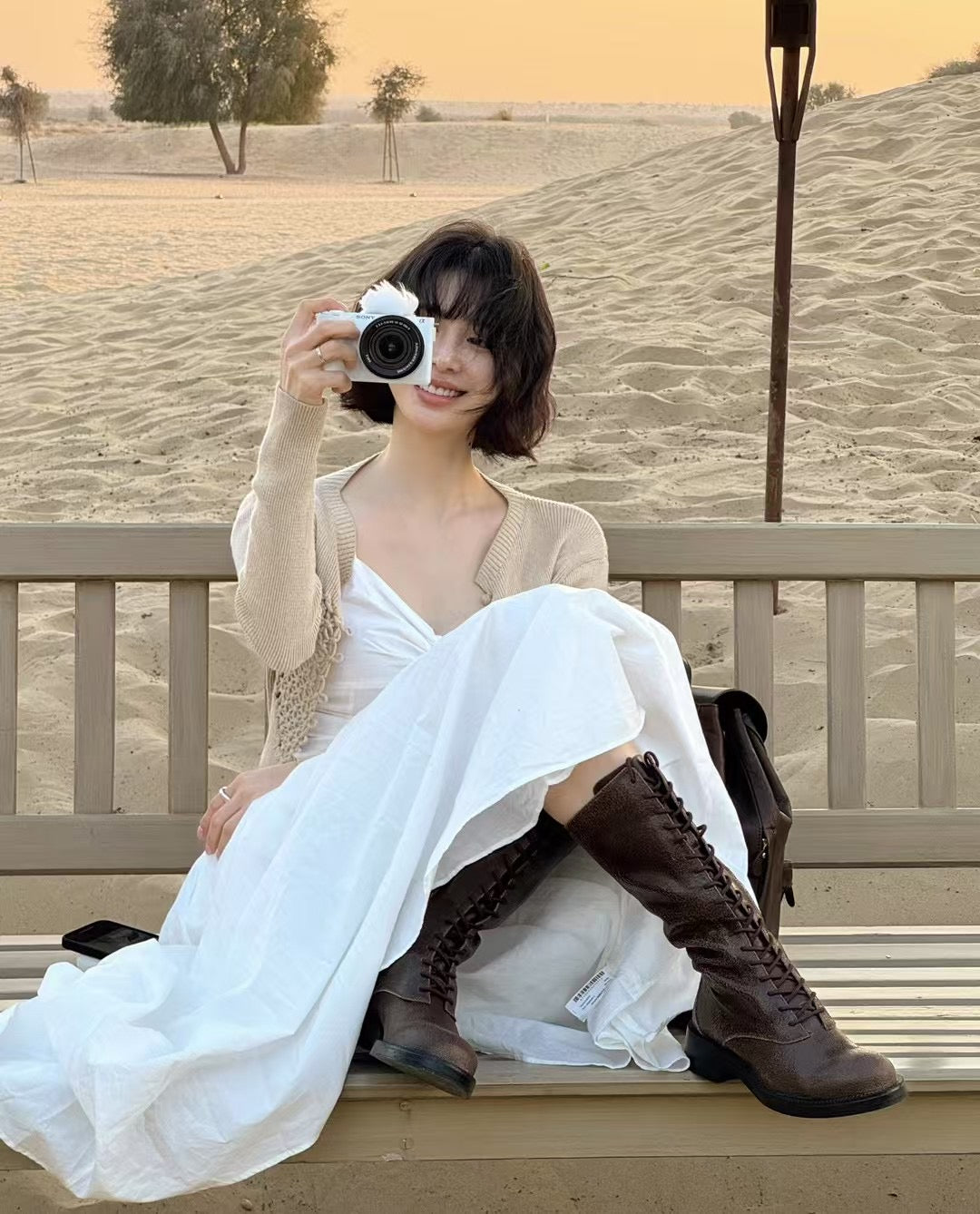 6PO 拖地款 ｜06250108 classy maxi dress ( 有袋）