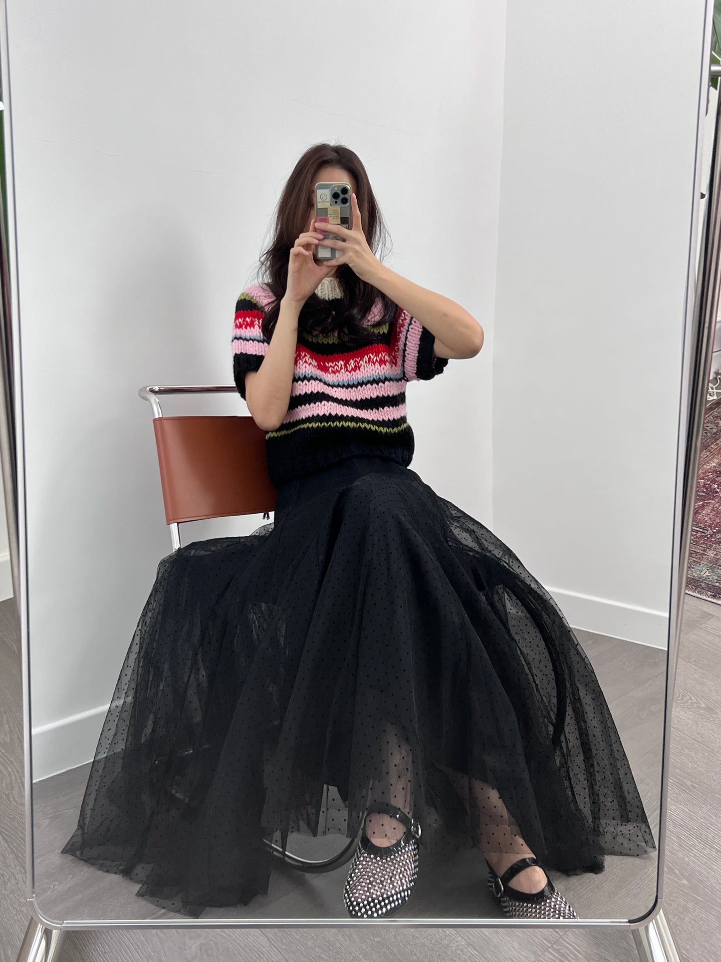 2 No.2 Alice tulle midi skirt