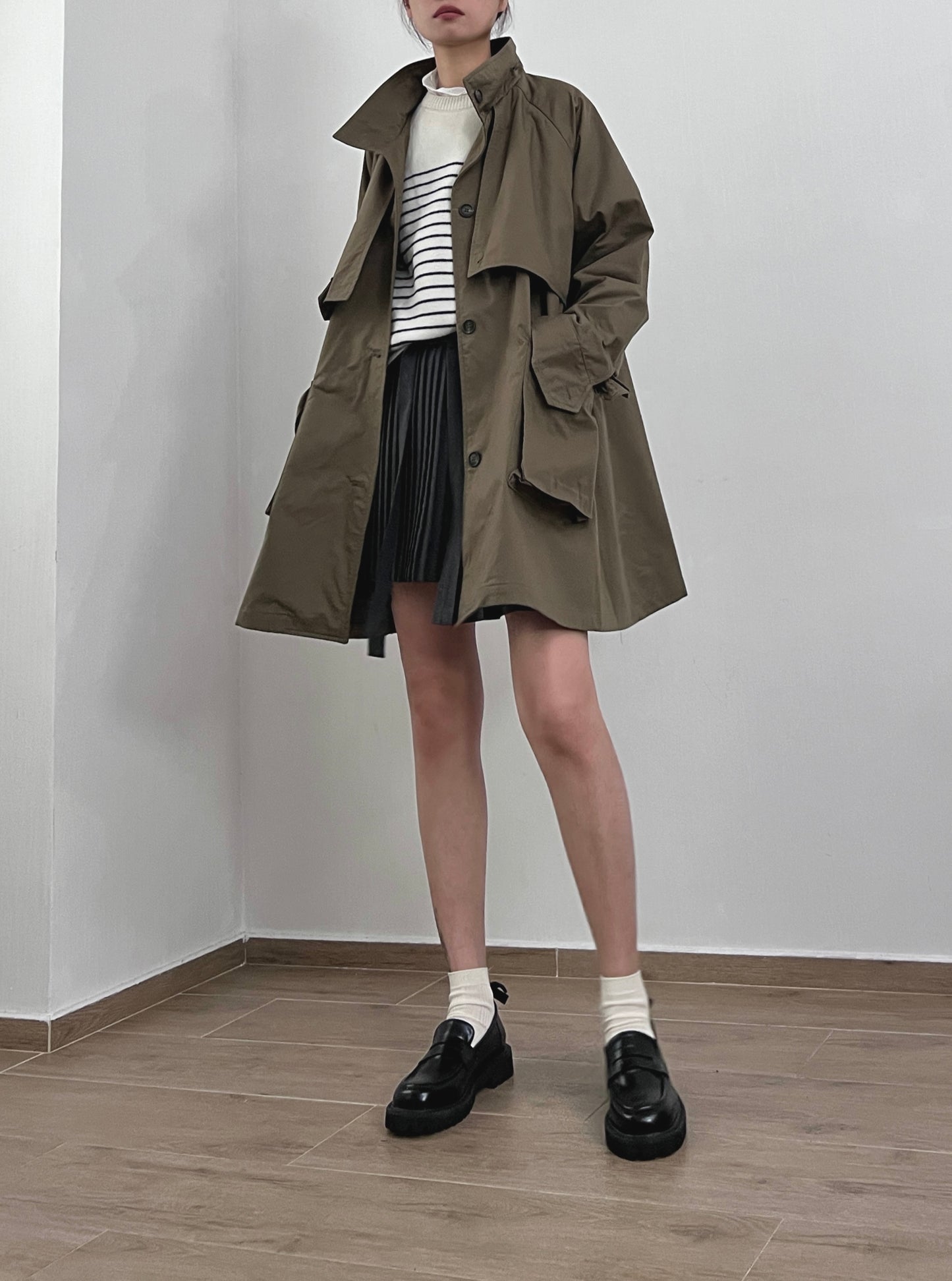 Sold out ✖️9月PO No.16 A line twill Parka jacket