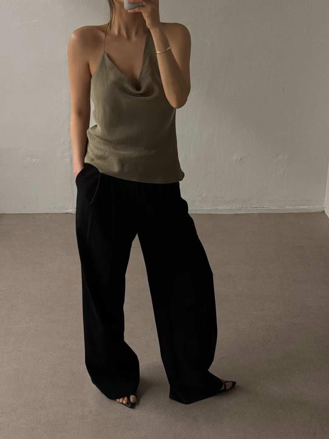 6PO Classy outfit｜06250112 Satin camisole
