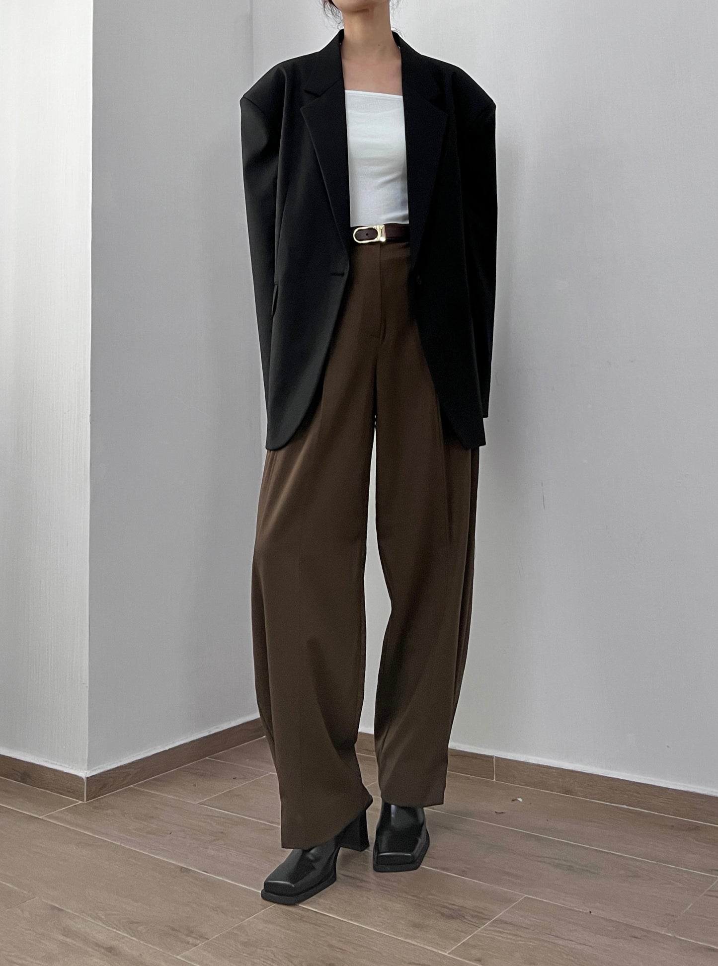 Sold out 立秋PO No.23 歐美街拍大熱 Boxy fit oversized blazer