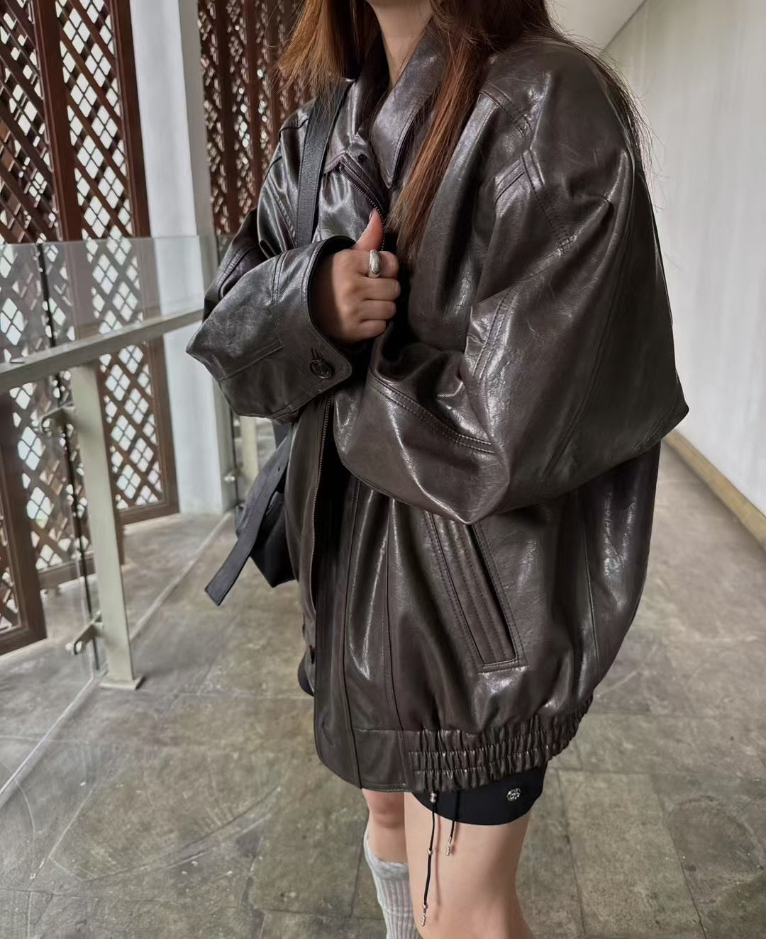 2PO 推介款|  0225029 Faux leather jacket