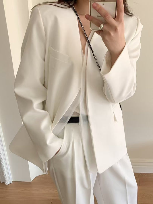 3 PO Hot pick｜0325031 Sheer Trim jacket set