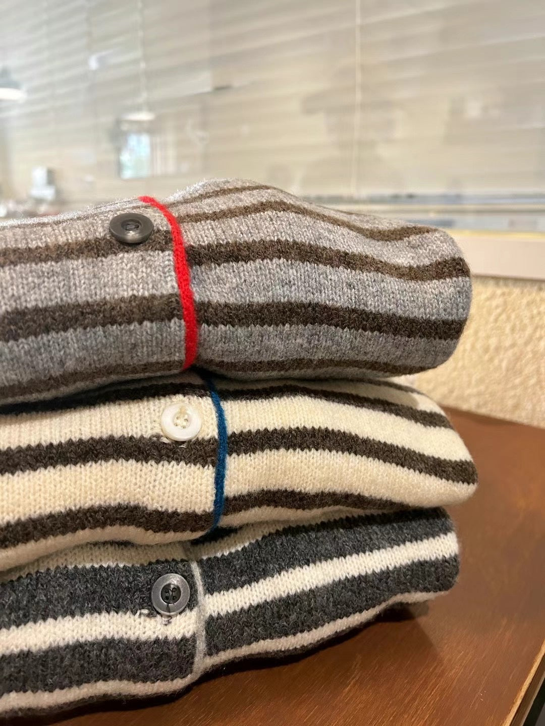 2PO 自留|  0225021 條子cardigan