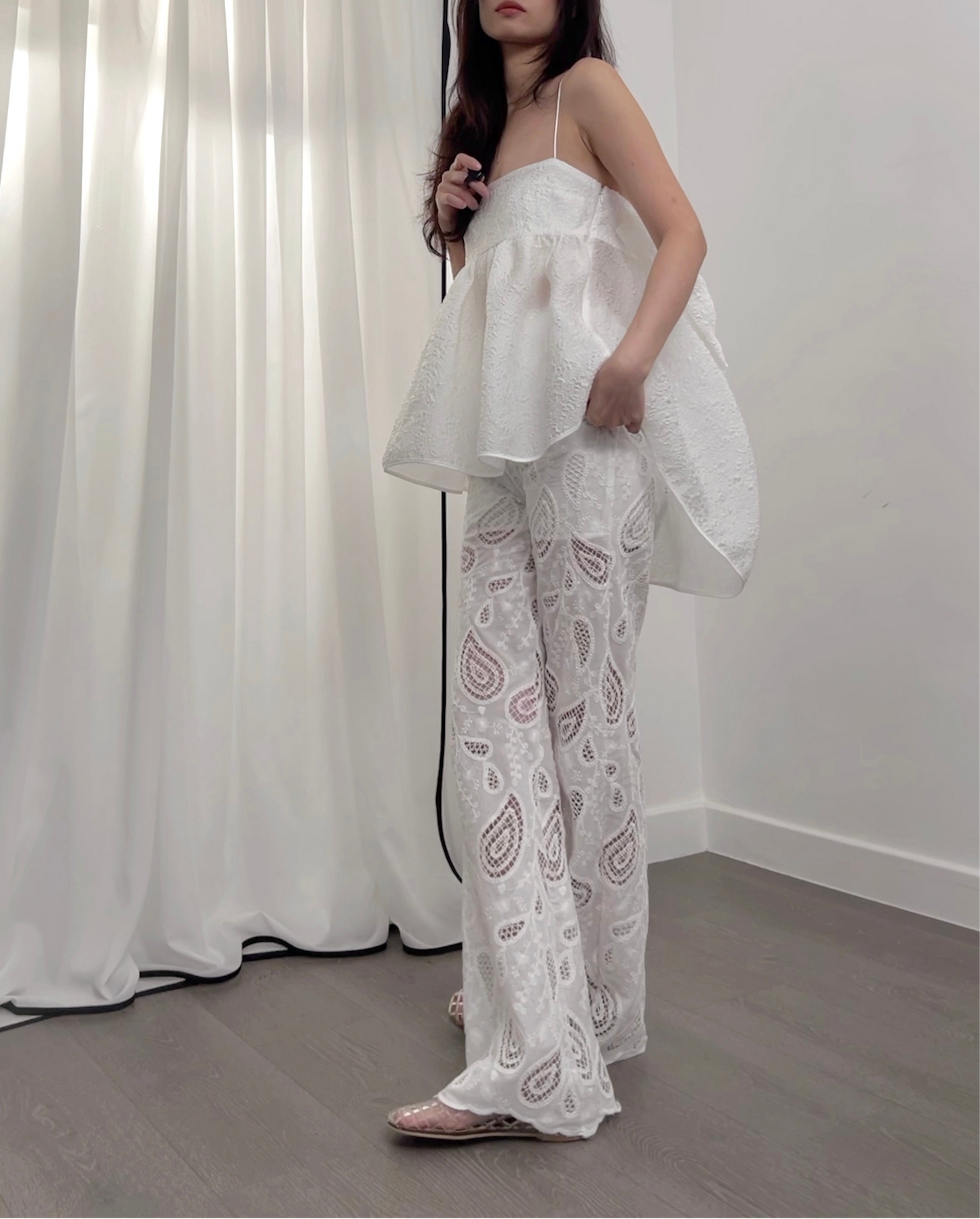 6PO 自留款 ｜06250127   Paisley lace pants