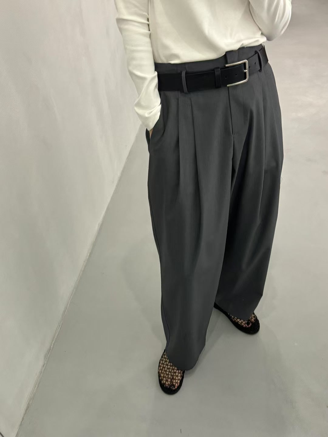 4PO | SH0042 Minimal style Mesh mules