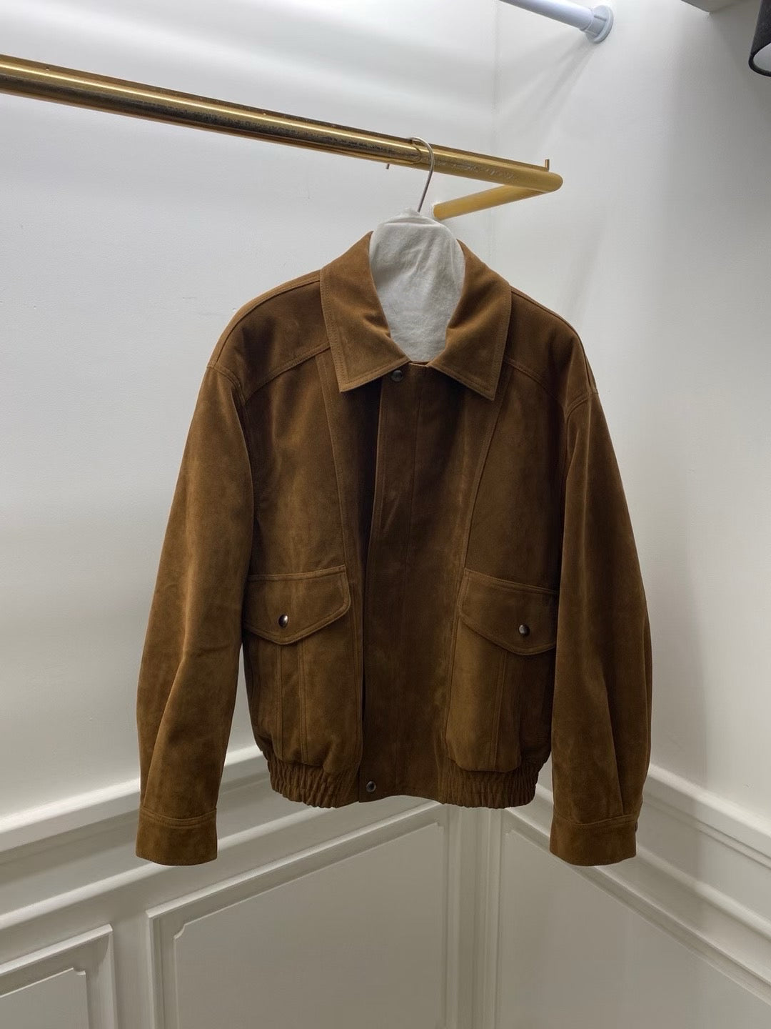 9PO 推薦必入款 | 08250159 仿麂皮面 Bomber jacket