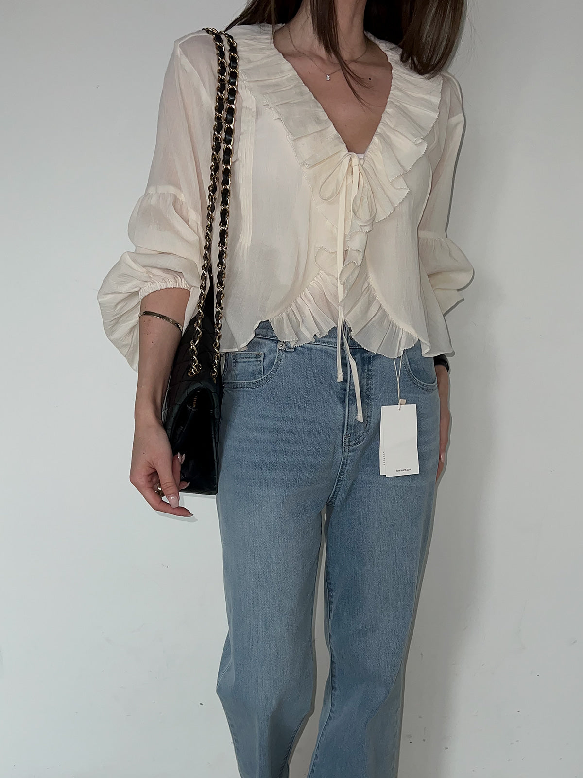 4PO ｜0425061 復活款漂亮遮手臂/Ruffled blouse