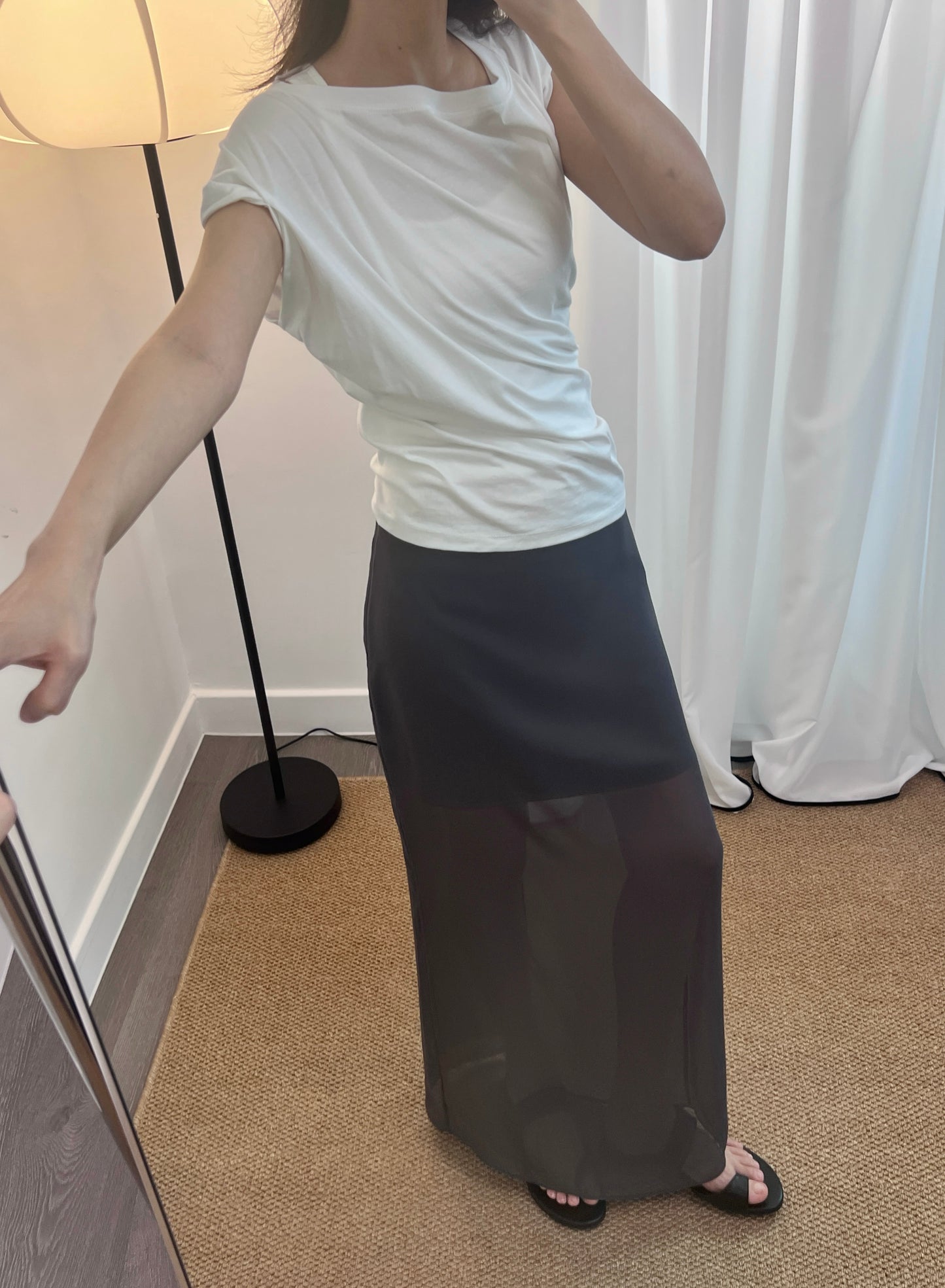 5PO 自留推介 |0525092 Chiffon dreams straight out skirt