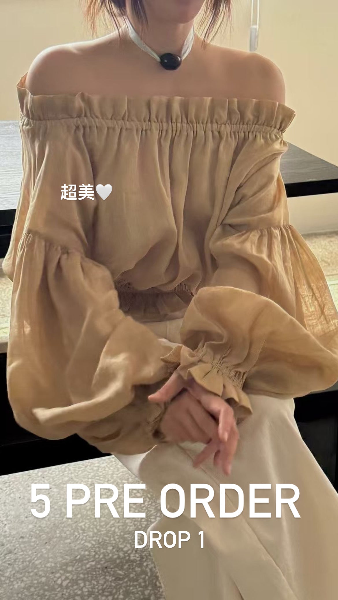 5PO 漂亮🤍美感款|0525081 One shoulder blouse