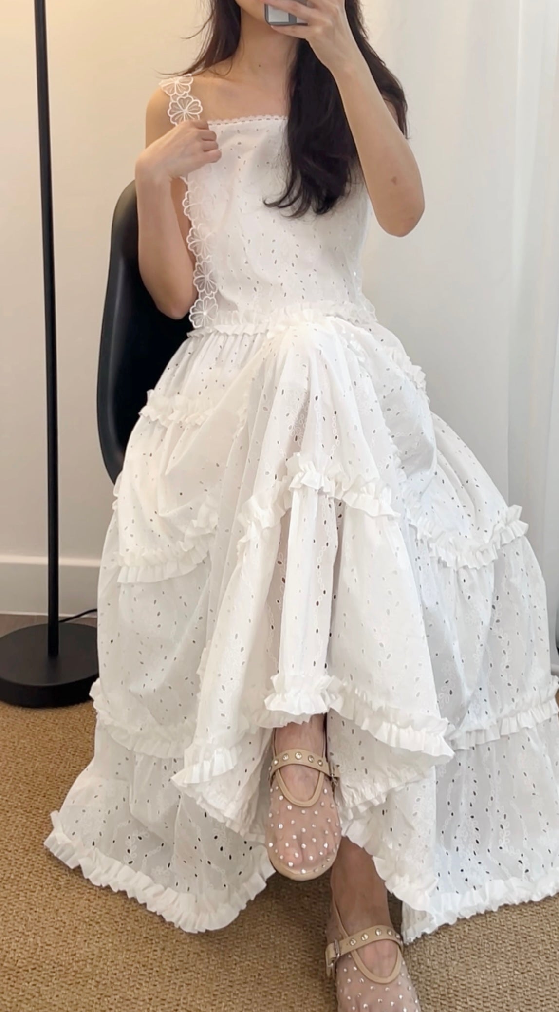 5PO 夏日氛圍 |0525090 Twirl worthy lace dress