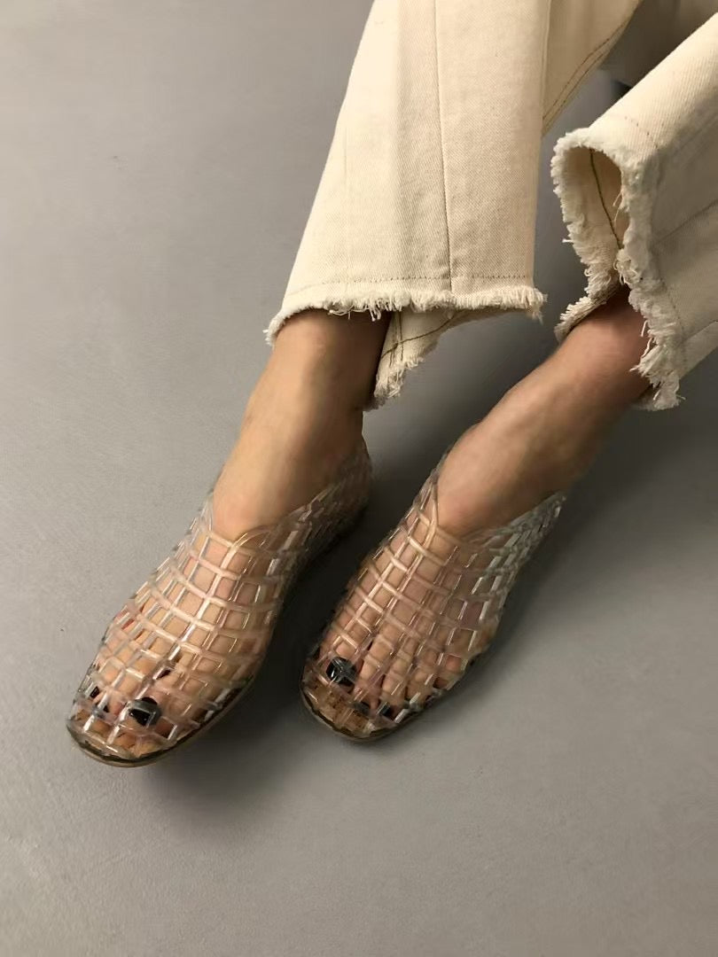 4PO | SH0043 Shoes Trend ✨Jelly flats