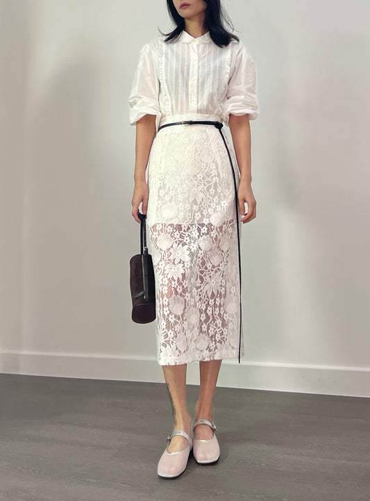 Sold out ✖️24 Spring Spring Romance ｜Floral lace pencil skirt