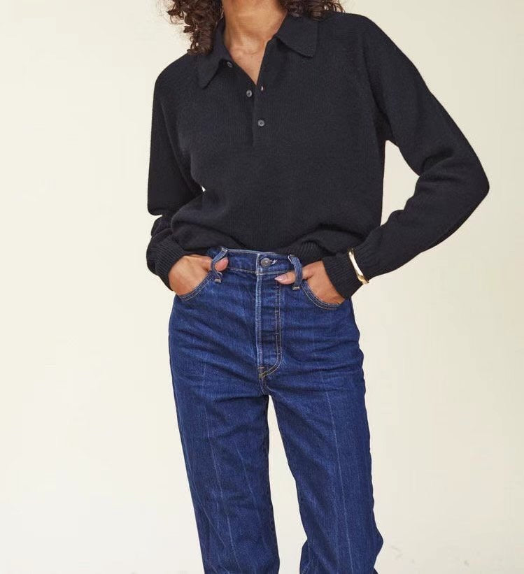 Sold out 12PO No.7 Minimalist | Merino + Cashmere Polo neck sweater
