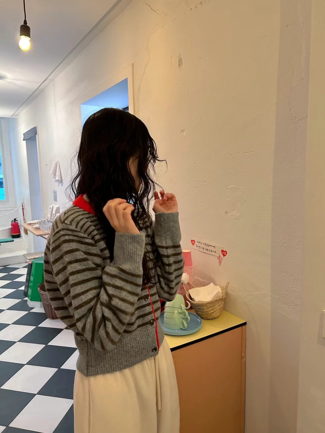 2PO 自留|  0225021 條子cardigan