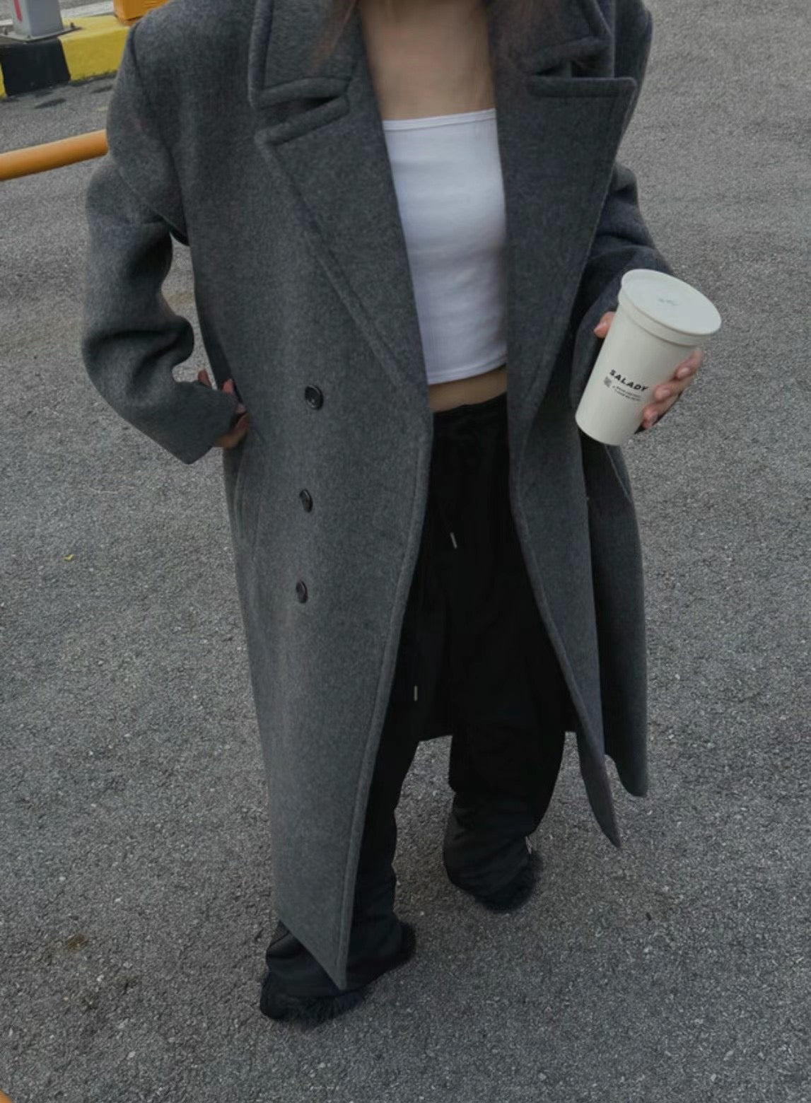 11月PO 24FW流行｜ 1124126 Double breasted Merino wool coat