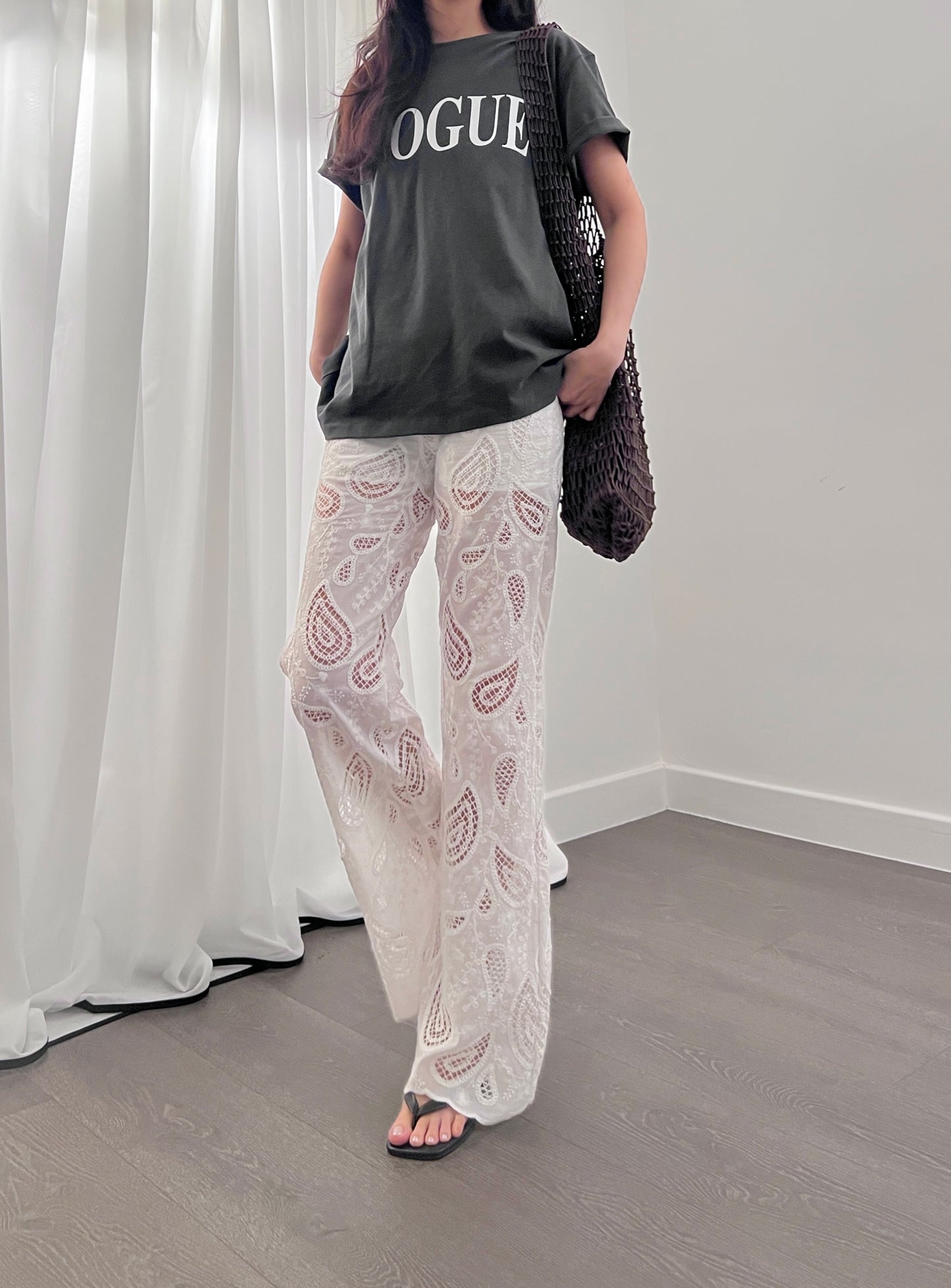 6PO 自留款 ｜06250127   Paisley lace pants