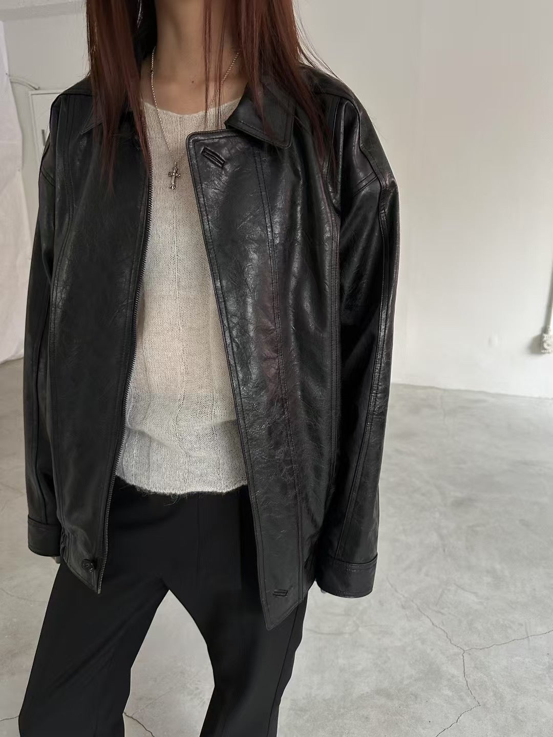 2PO 推介款|  0225029 Faux leather jacket