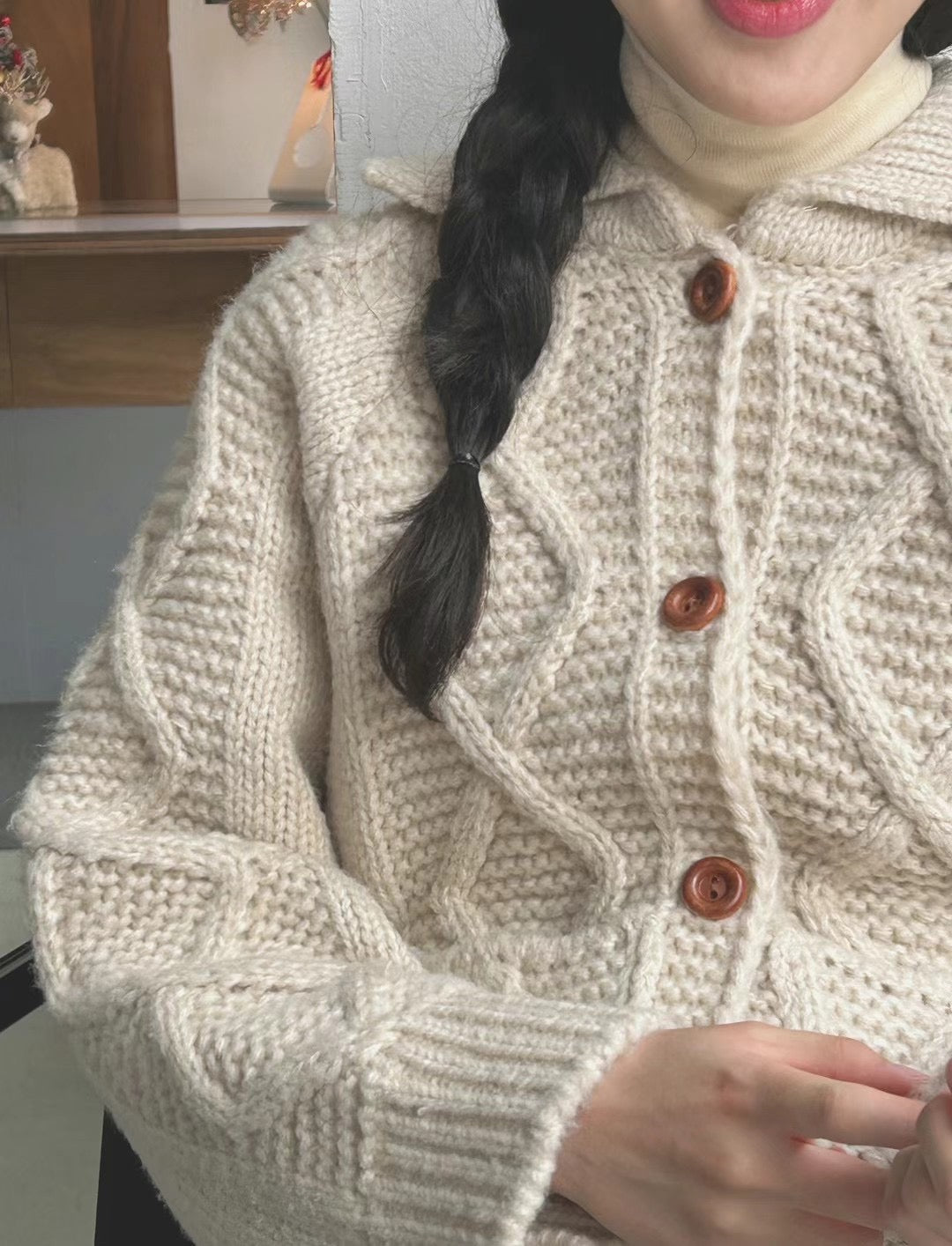 2PO |  0225022 麻花cardigan
