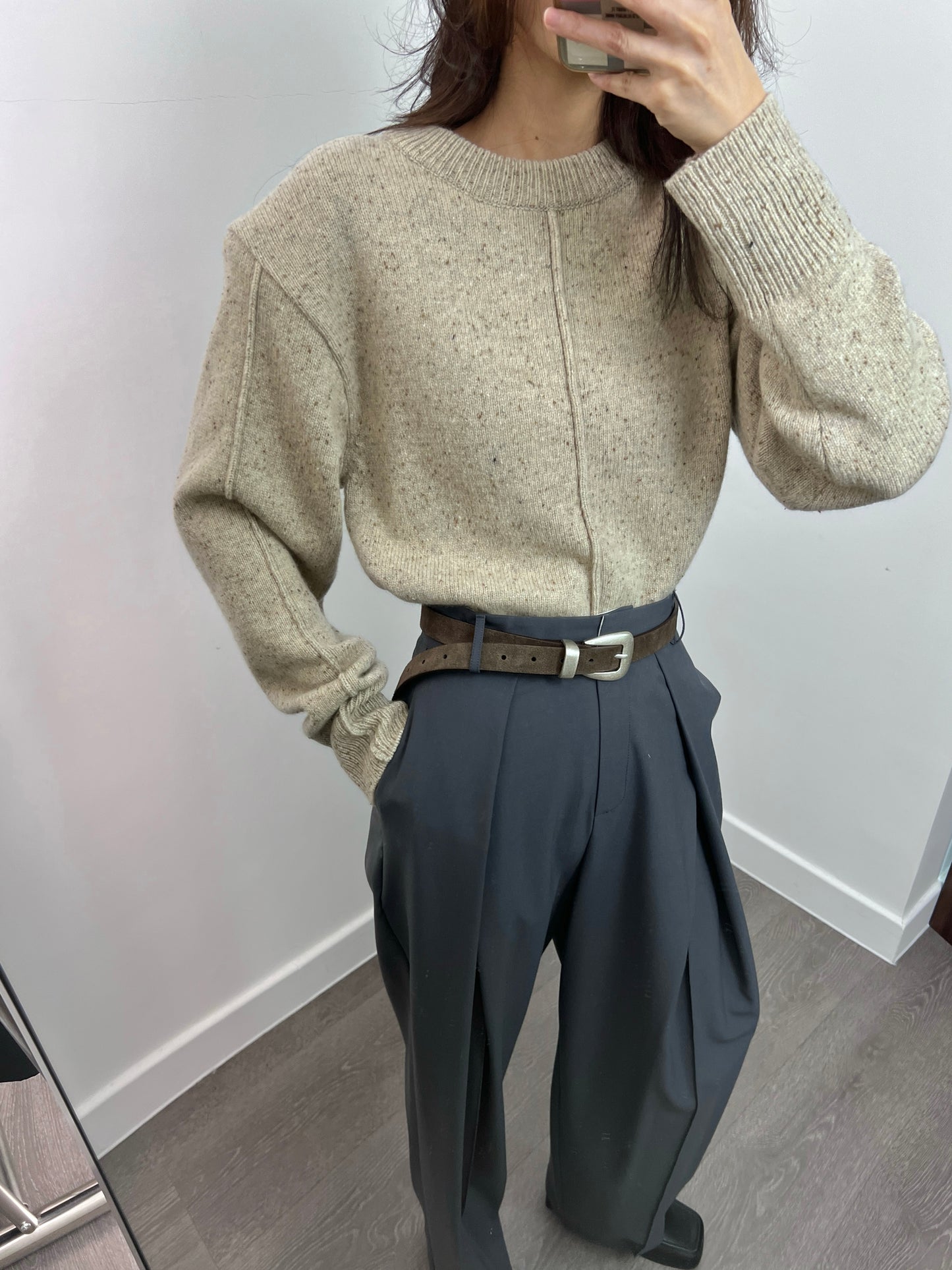 10 PO | 1024088 High Rise pleated trousers