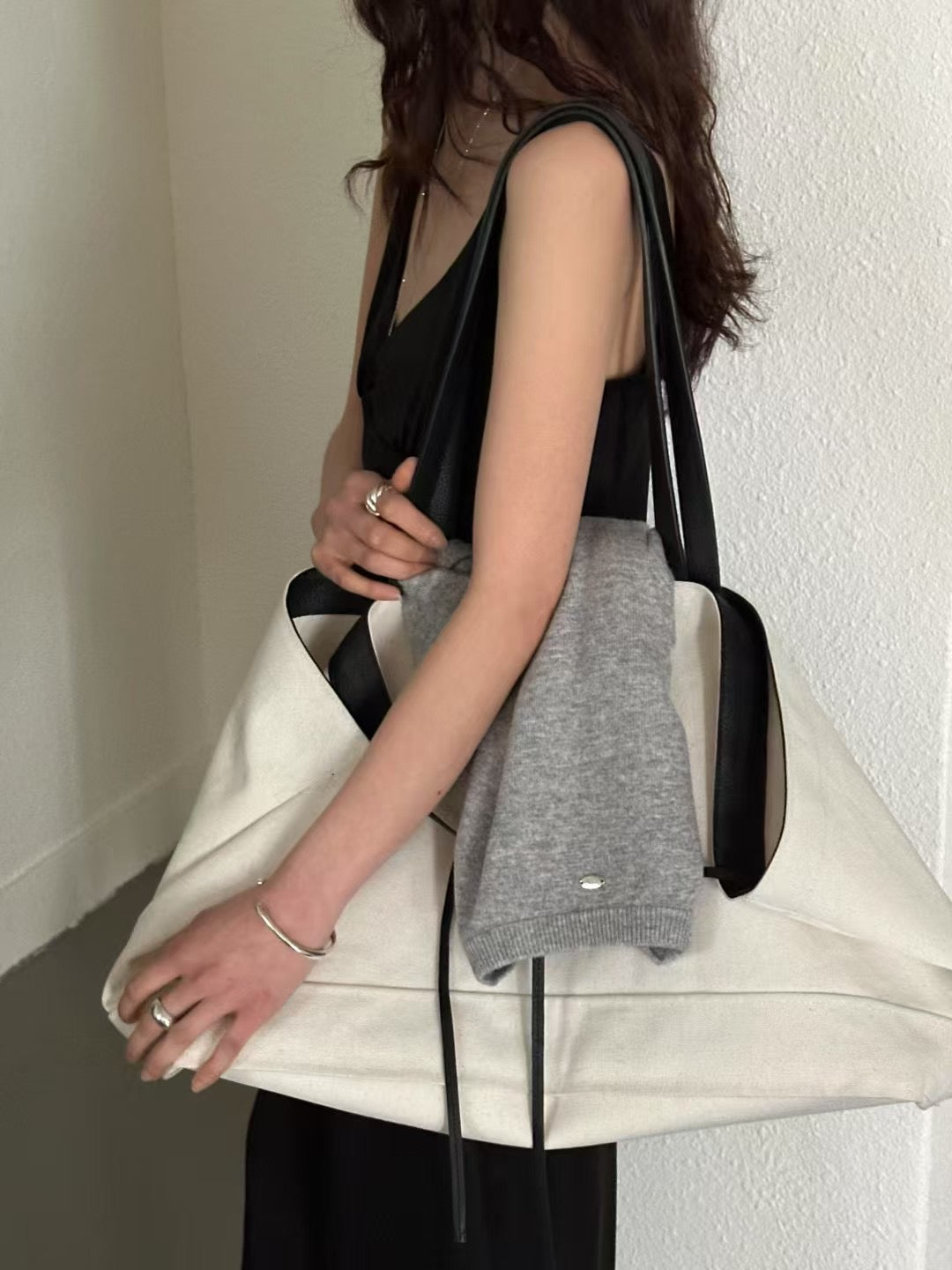 4 PO｜BAG008   Sailboat oversized tote bag
