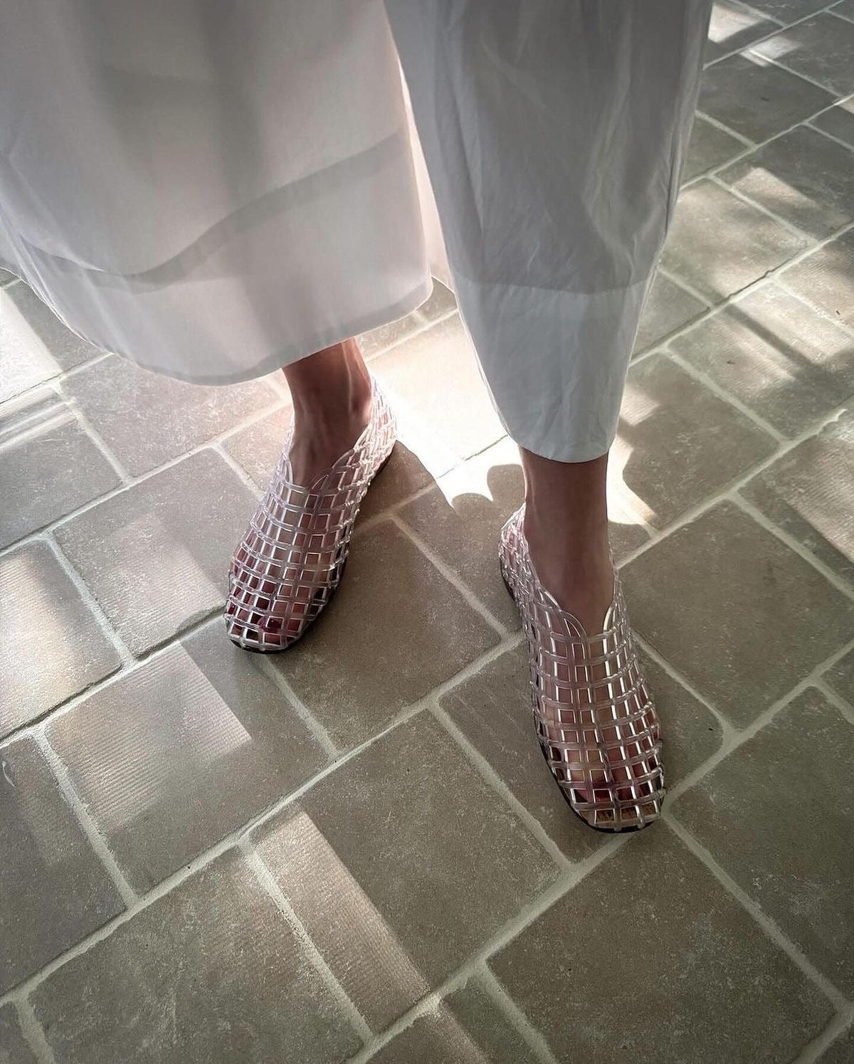 4PO | SH0043 Shoes Trend ✨Jelly flats