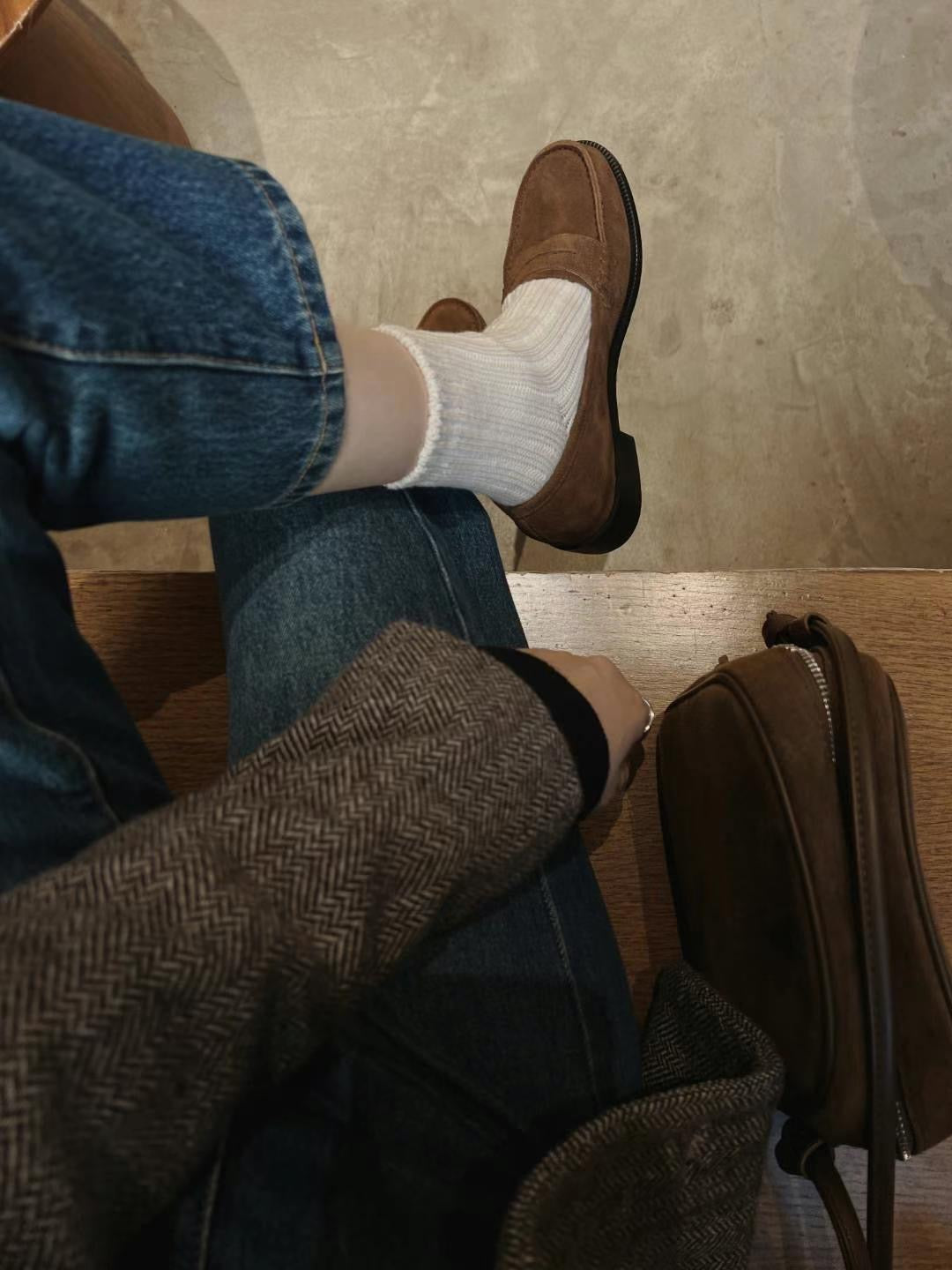 45 真皮（牛皮/羊皮）Penny Loafers