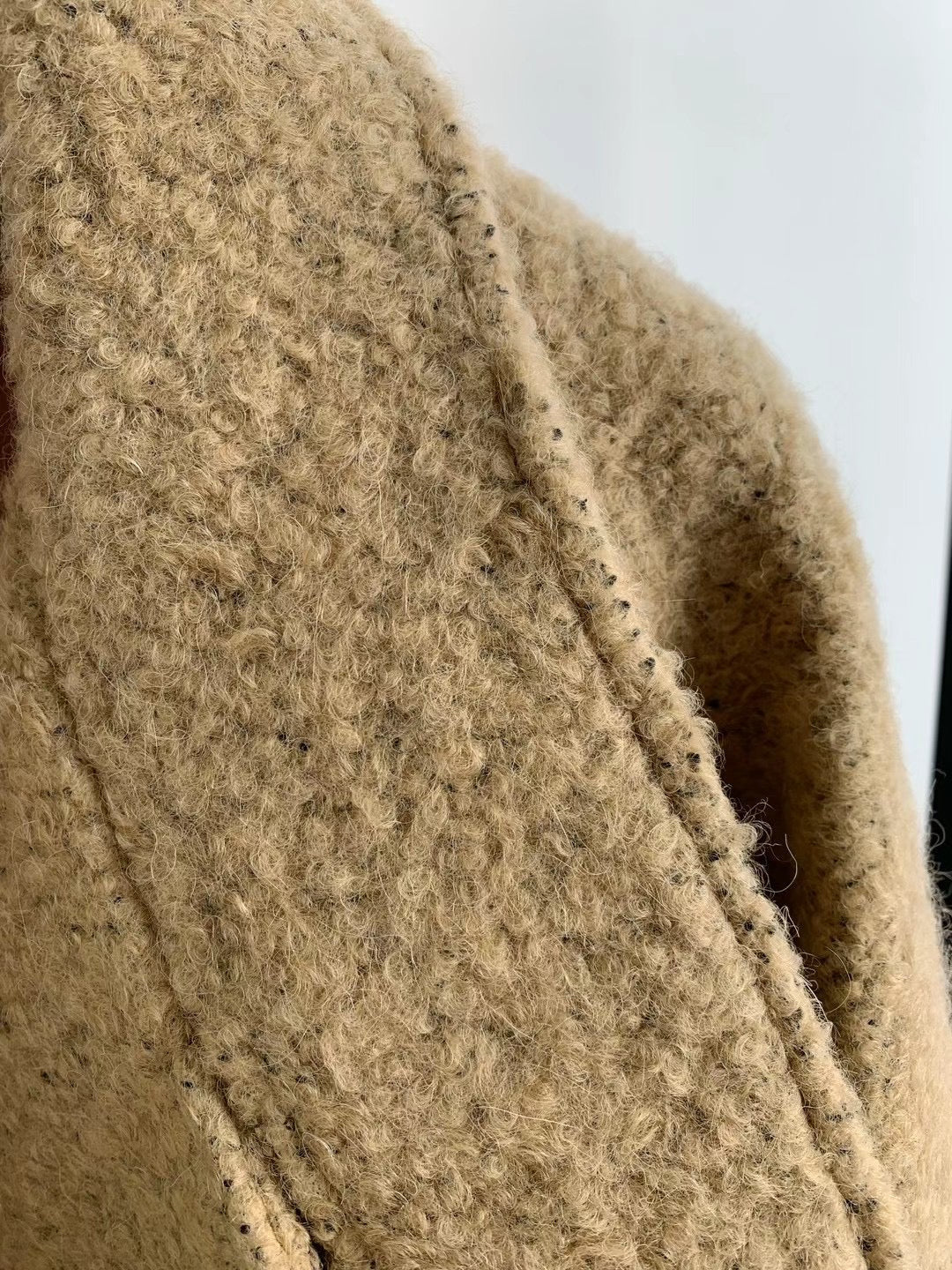 11月PO 高質高級感 ｜ 1124107 Alpaca wool廓型oversized 短版外套