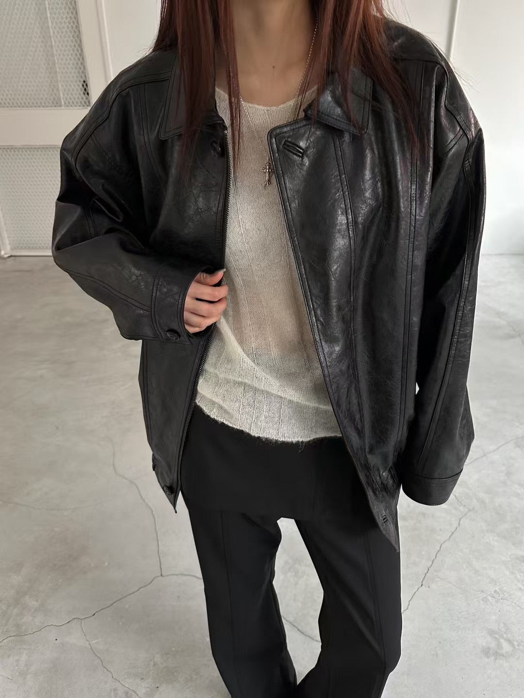 2PO 推介款|  0225029 Faux leather jacket