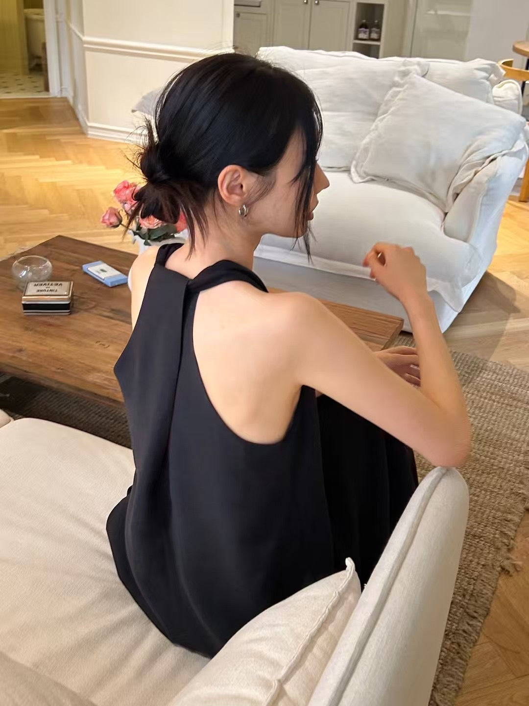 6PO 復活推介款｜06250101 V neck 挖肩連身裙