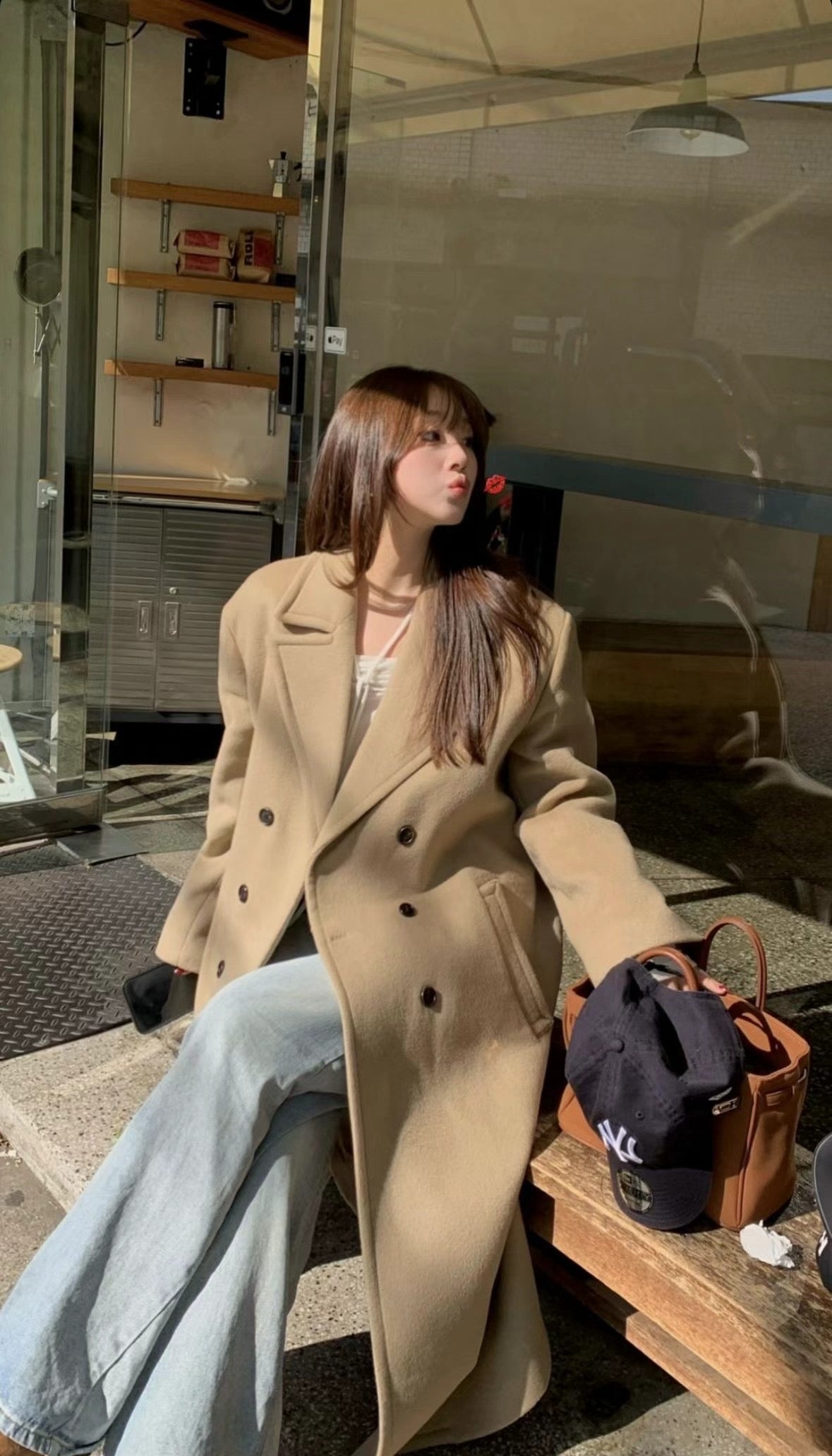 11月PO 24FW流行｜ 1124126 Double breasted Merino wool coat